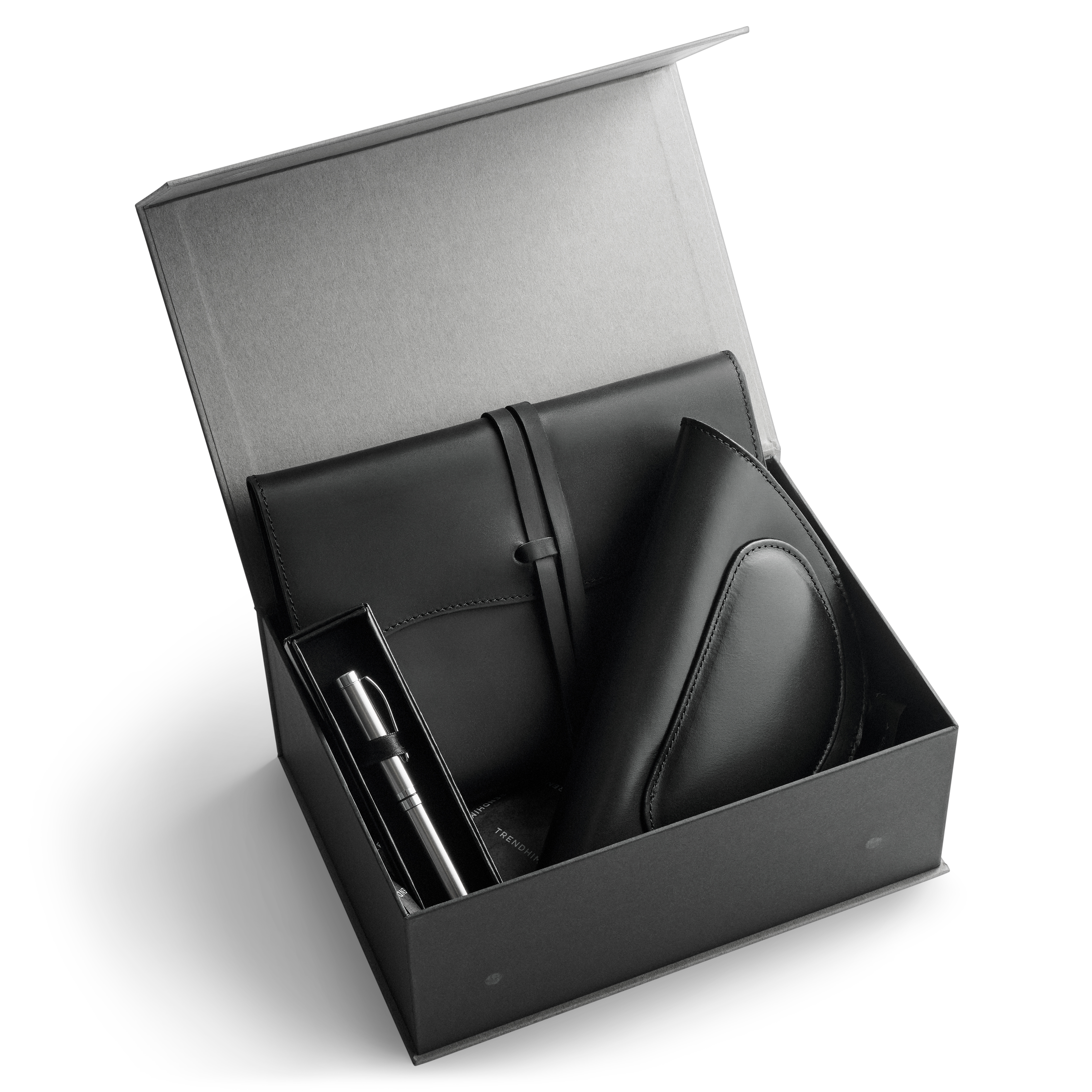 Profesjonell Gavepakke for Skribenter på Kontoret | Sort Skinn - 1