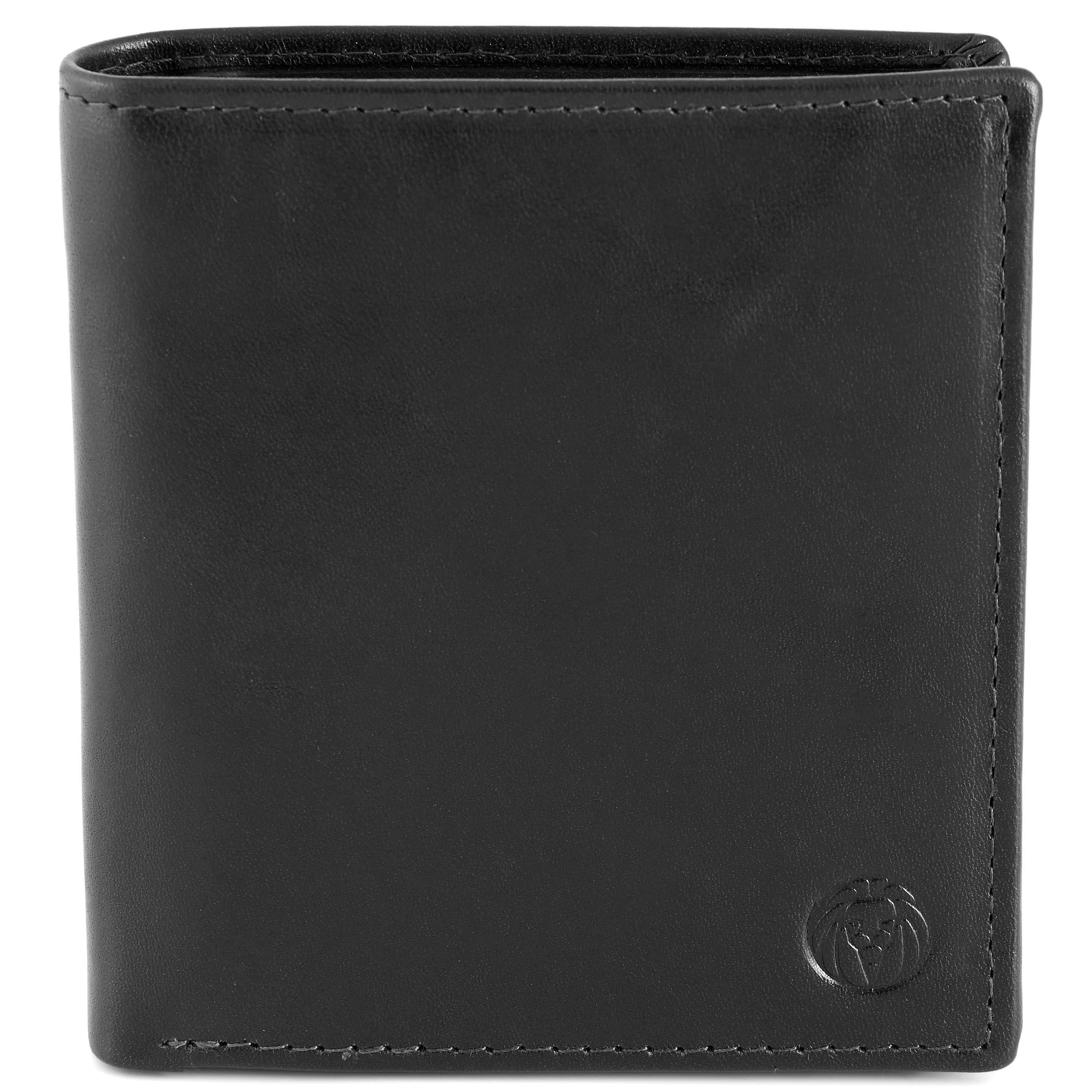 Portefeuille paysage en cuir noir Jasper  - 2