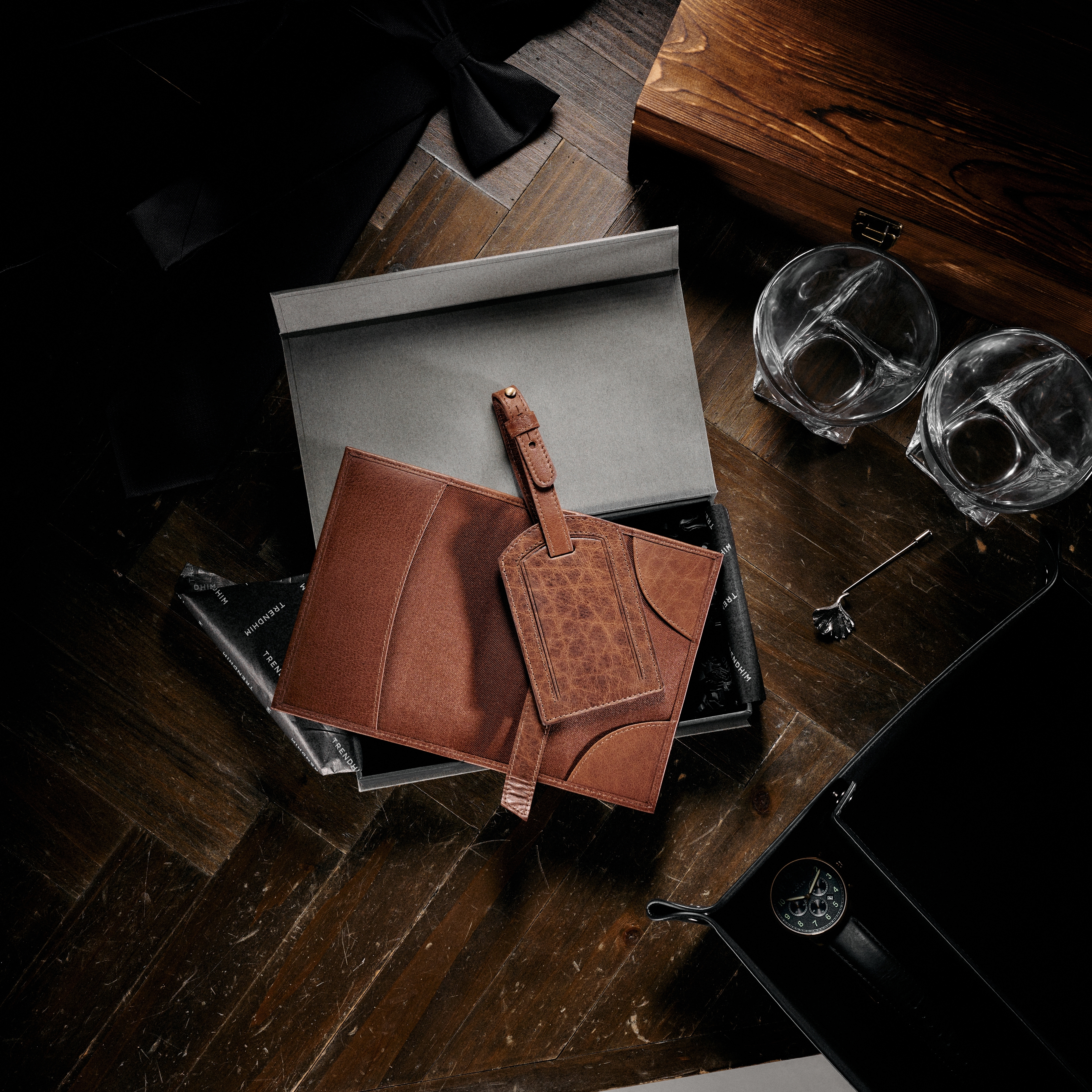 Podróżny zestaw prezentowy | Brązowa skóra - 2