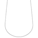 Essentials | 1 mm Silver-Tone Curved Box Chain Necklace Essentials | 1 mm Silver-Tone Curved Box Chain Necklace