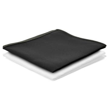 2-Pack | White & Black Pocket Squares 2-Pack | White & Black Pocket Squares