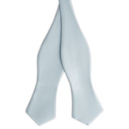 Arctic Blue Self-Tie Grosgrain Diamond Tip Bow Tie