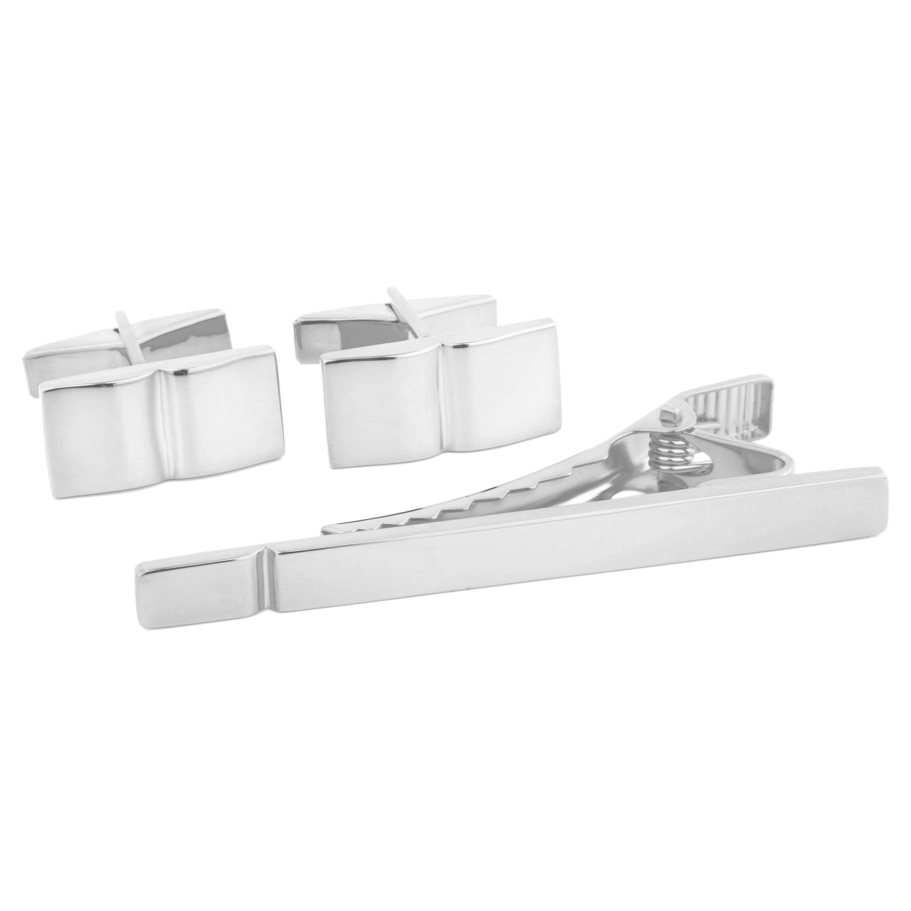 925s Silver Single Groove Set - 1