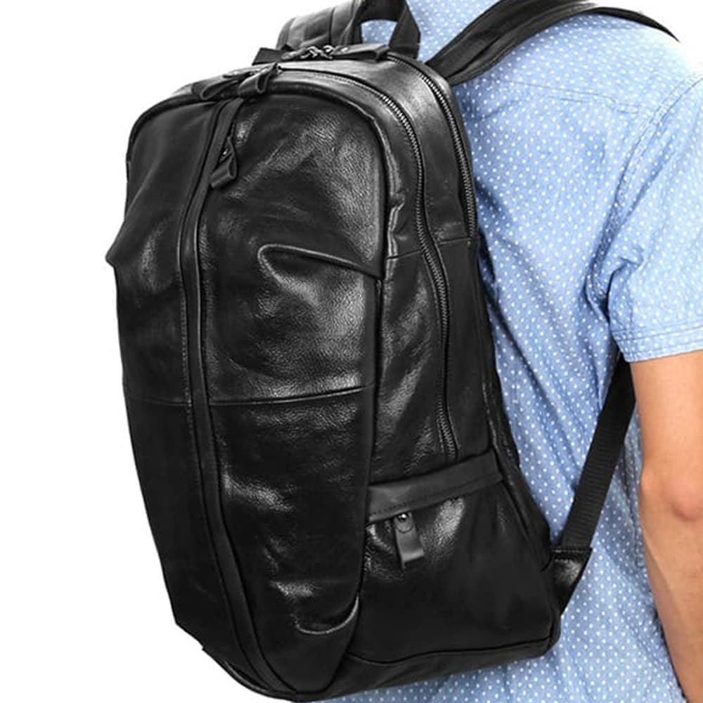 hover: Black Leather Backpack hover: Black Leather Backpack