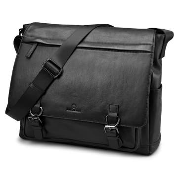 Black Full-Grain Leather Satchel Black Full-Grain Leather Satchel