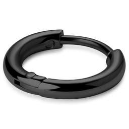 Huggie | Black 8 mm Surgical Stainless Steel Hoop Earring