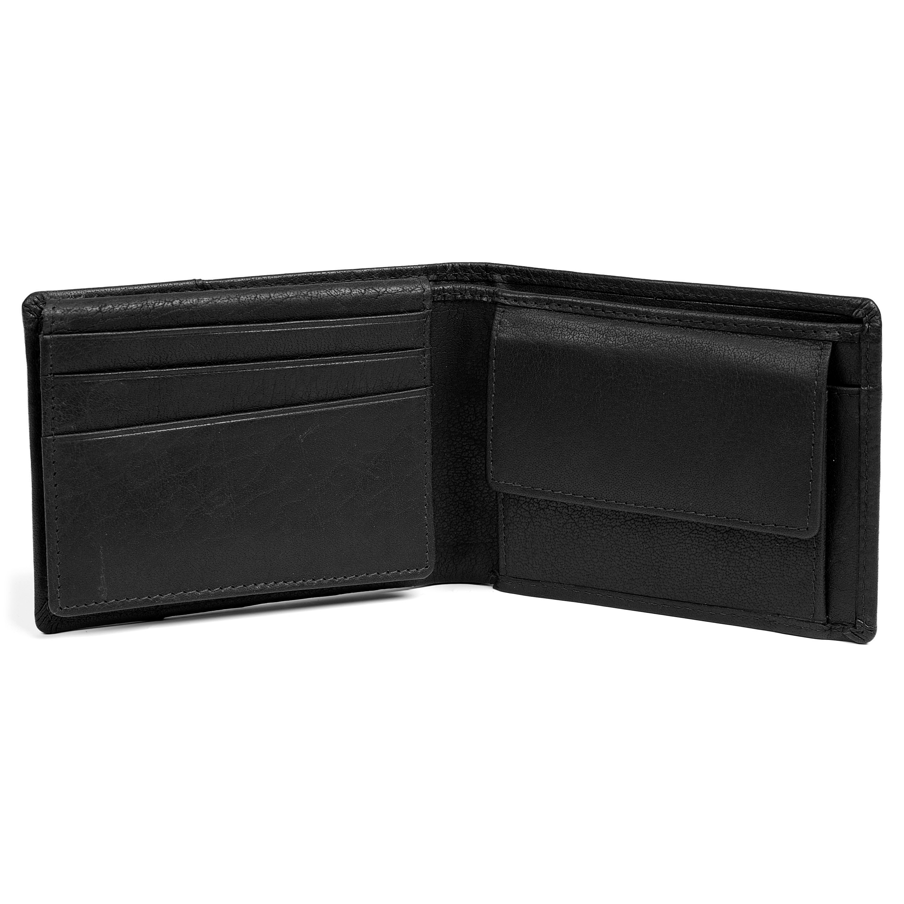 Portefeuille Montreal Dotty en cuir noir anti-RFID - 2