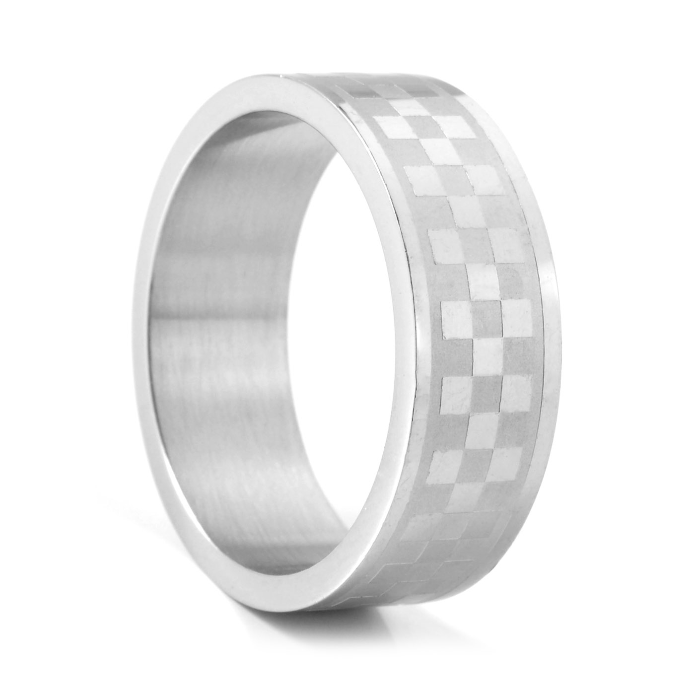 Silverfärgad Schack Stålring - 1