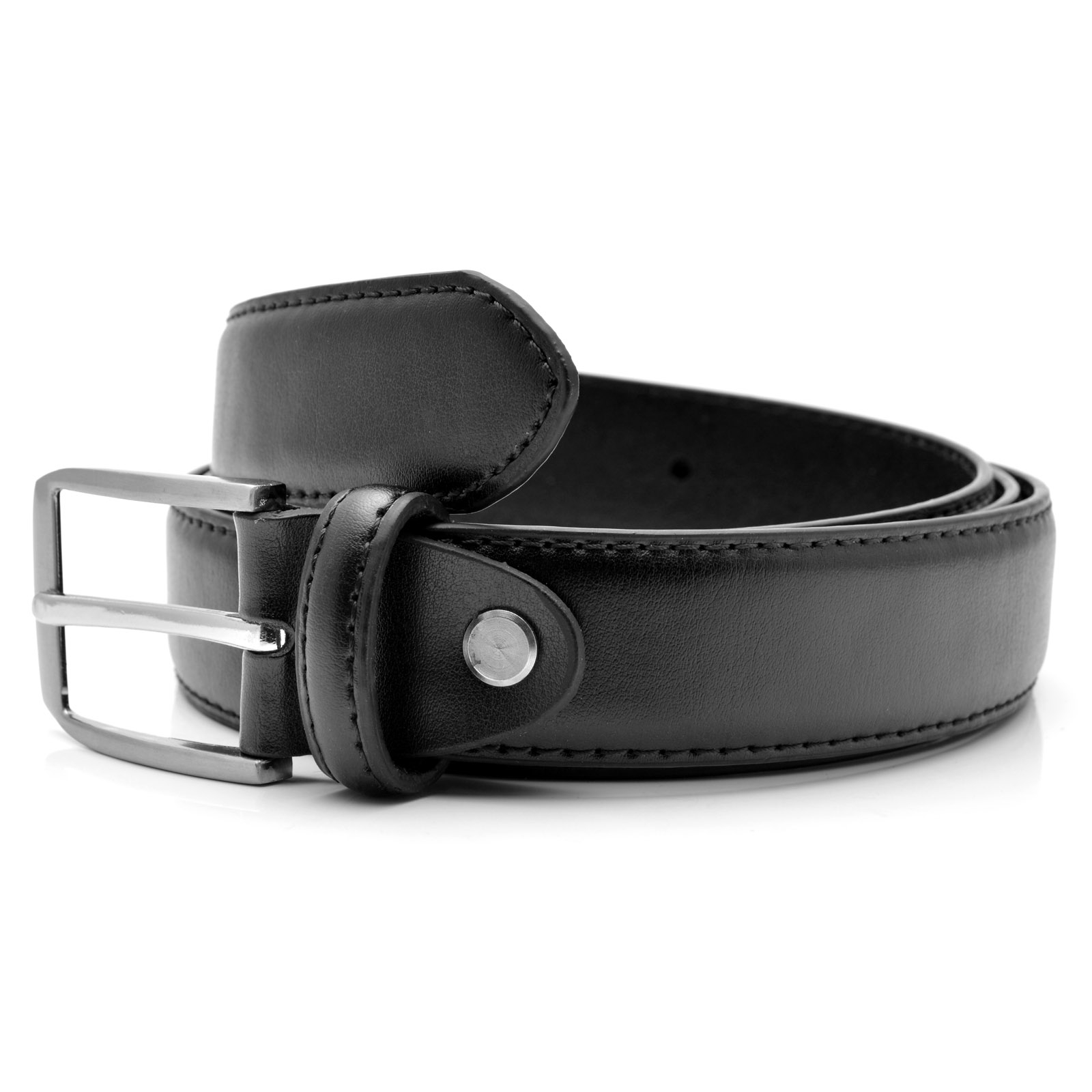 Sort Smalt Classic Læderbælte - 4