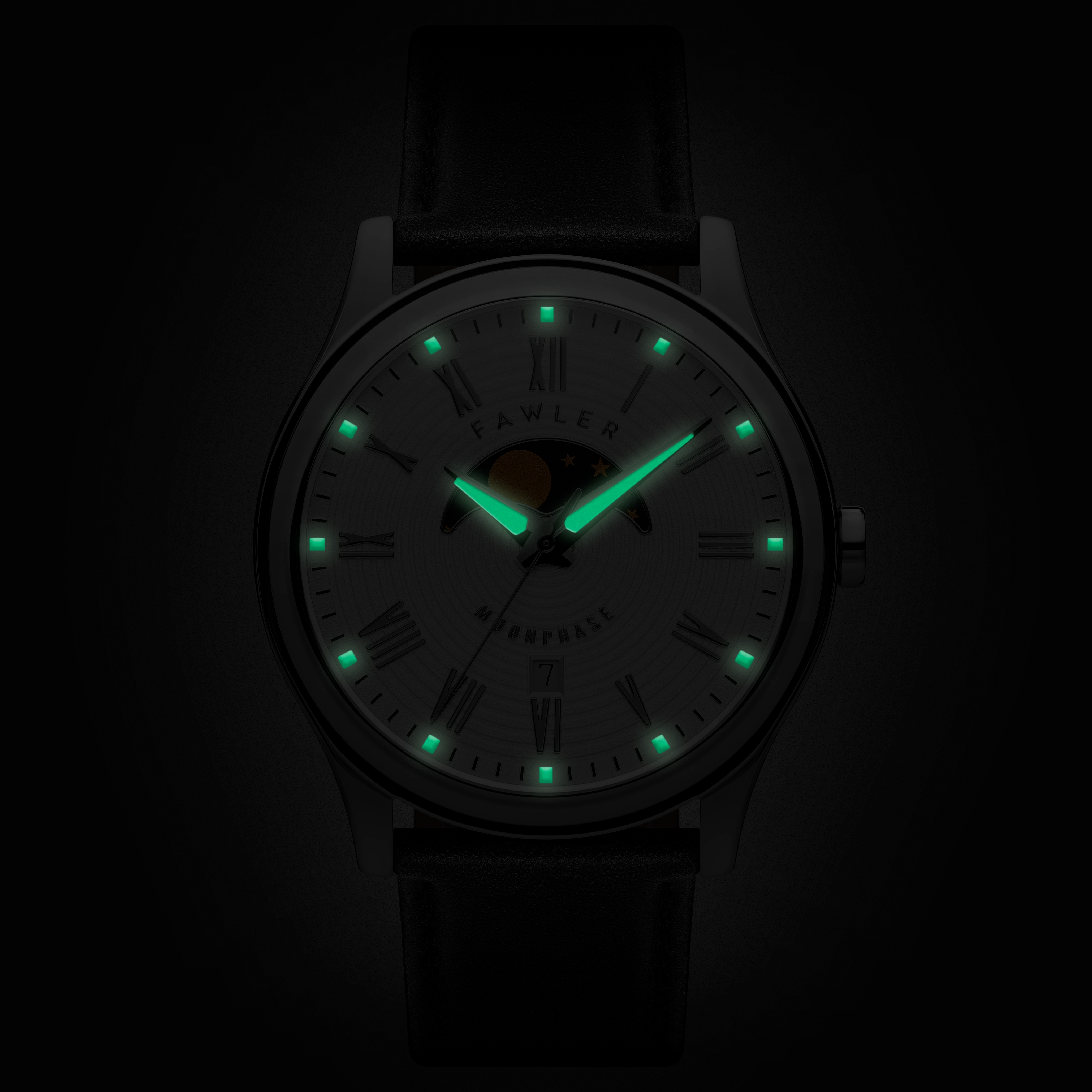 Imperator | Silberfarbene Mondphasenuhr aus Edelstahl - 2