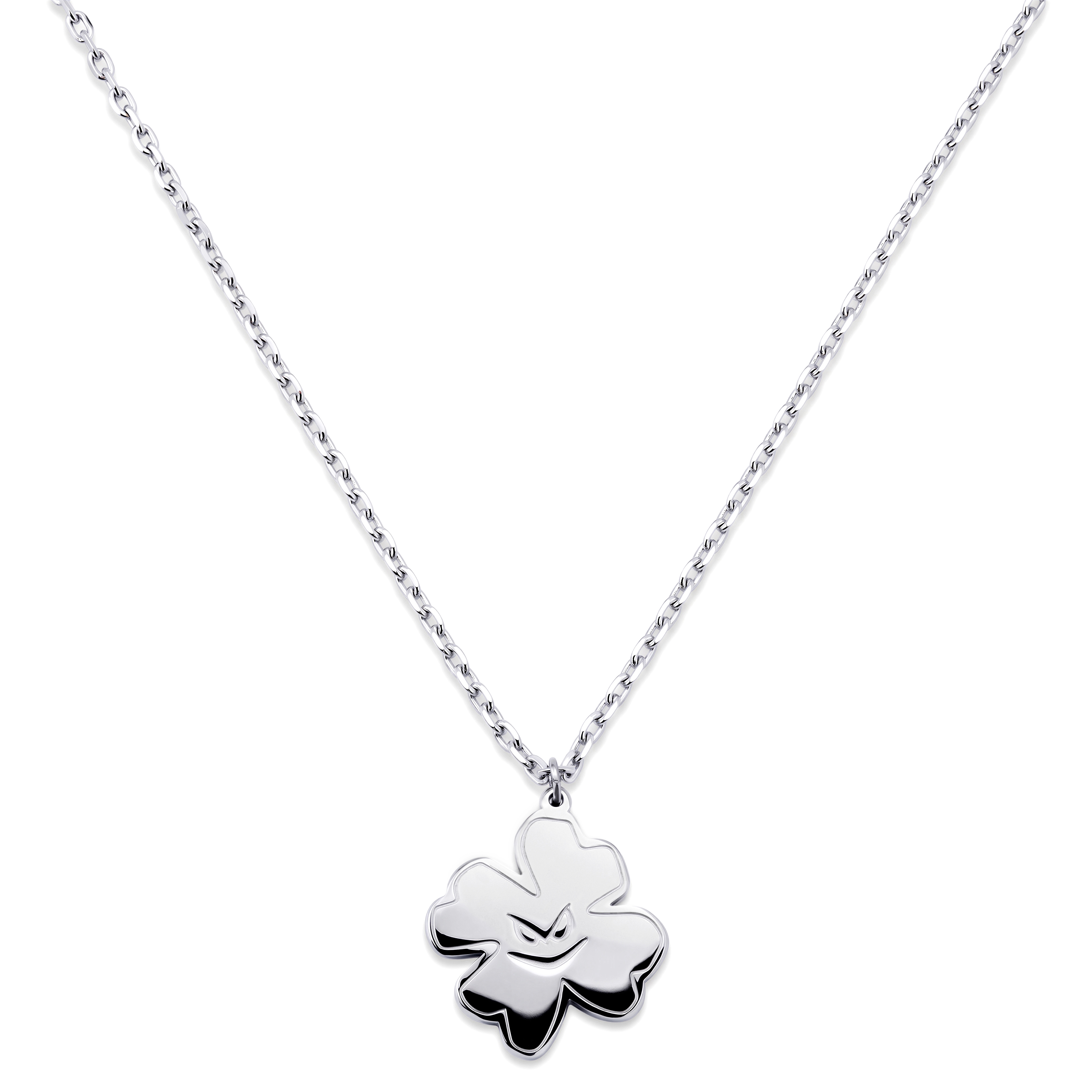 Pearlmania | Lucky Clover nerūdijančio plieno grandinėlė su pakabuku