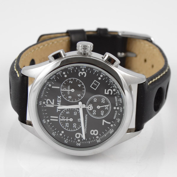 TIMEX - Black Leather Ur - 1