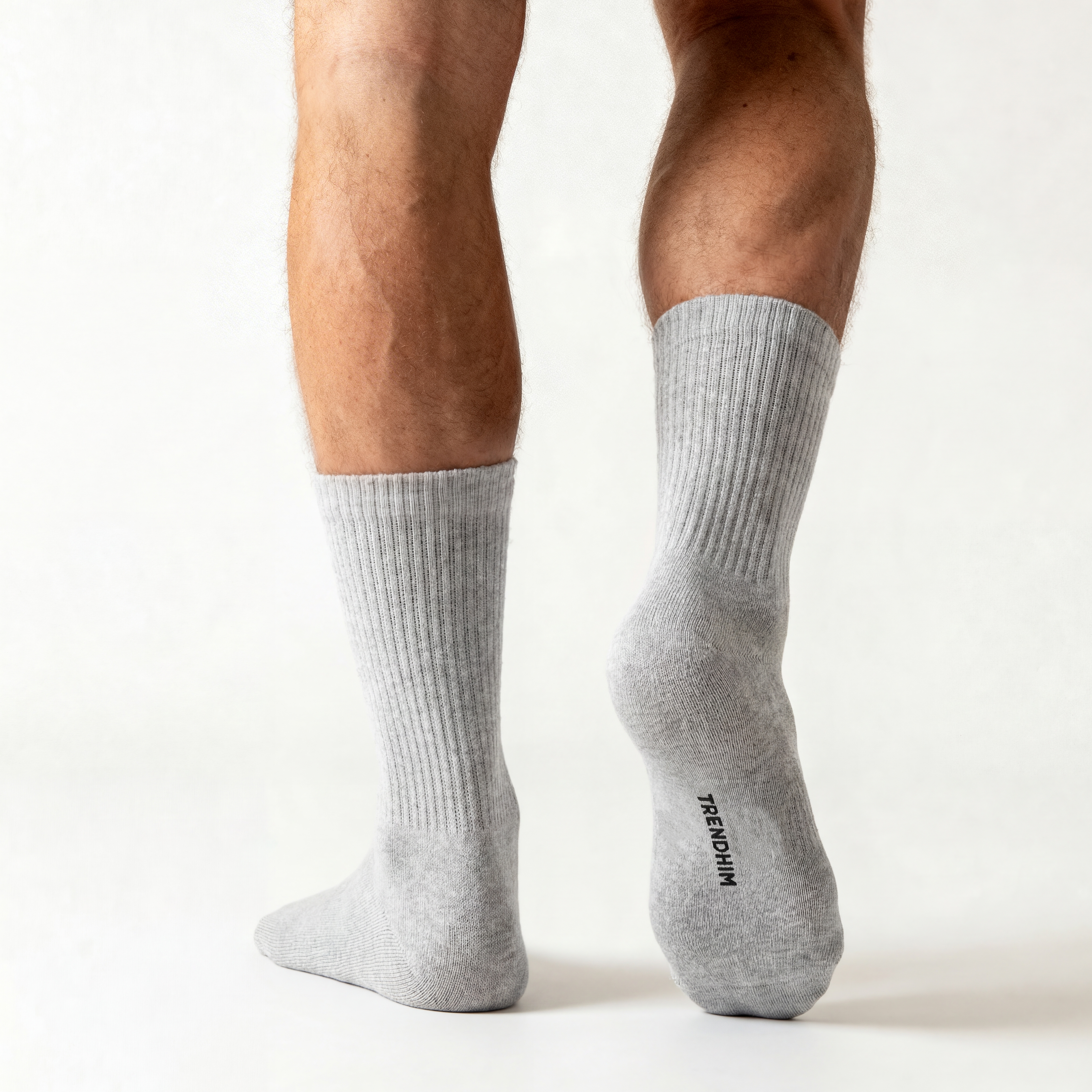 TrueFeel | Světle šedé bavlněné tenisové ponožky - 2