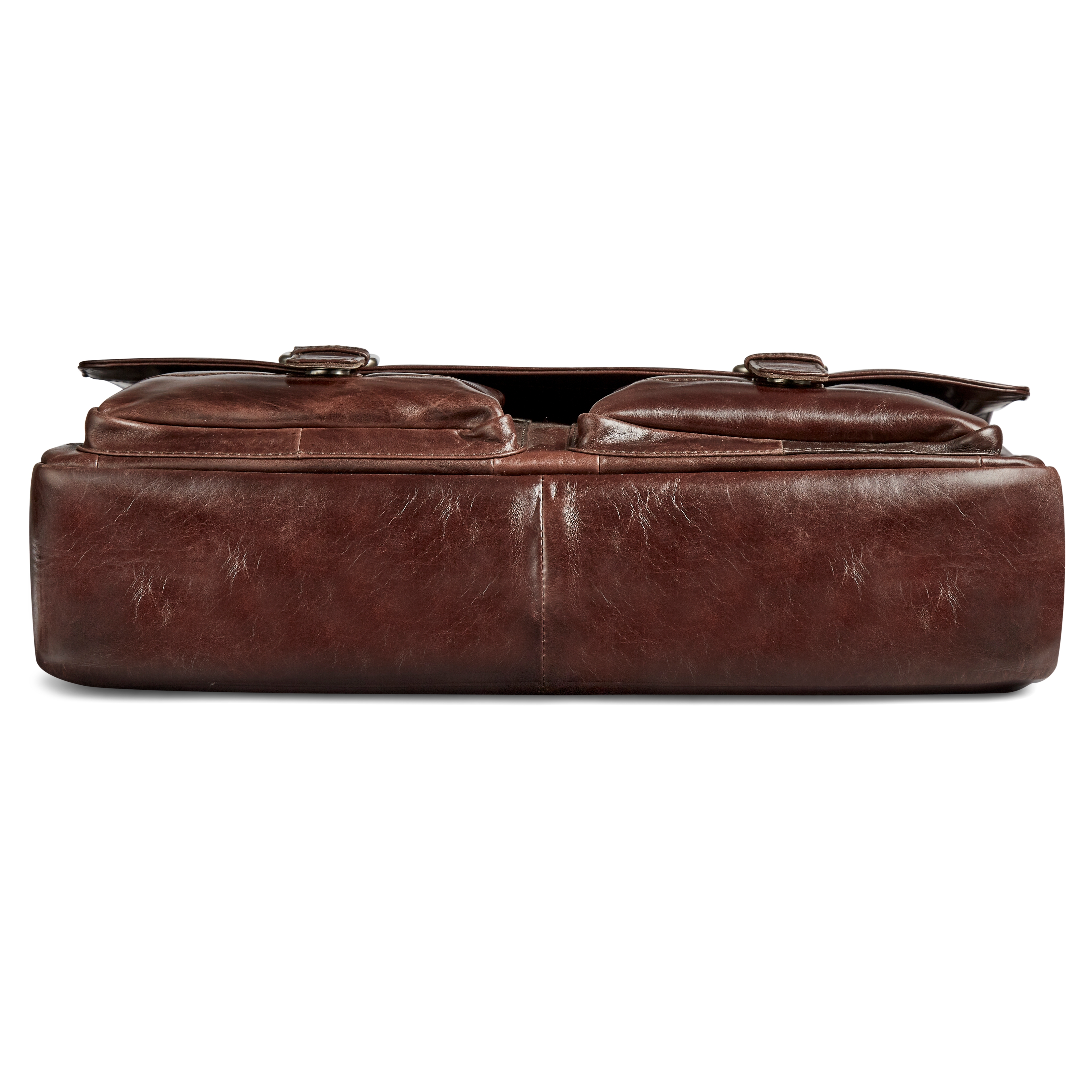 Dunkelbraune Jasper Messenger Ledertasche - 5