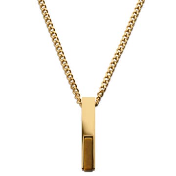 Cruz | Gold-Tone Tiger’s Eye Necklace Cruz | Gold-Tone Tiger’s Eye Necklace