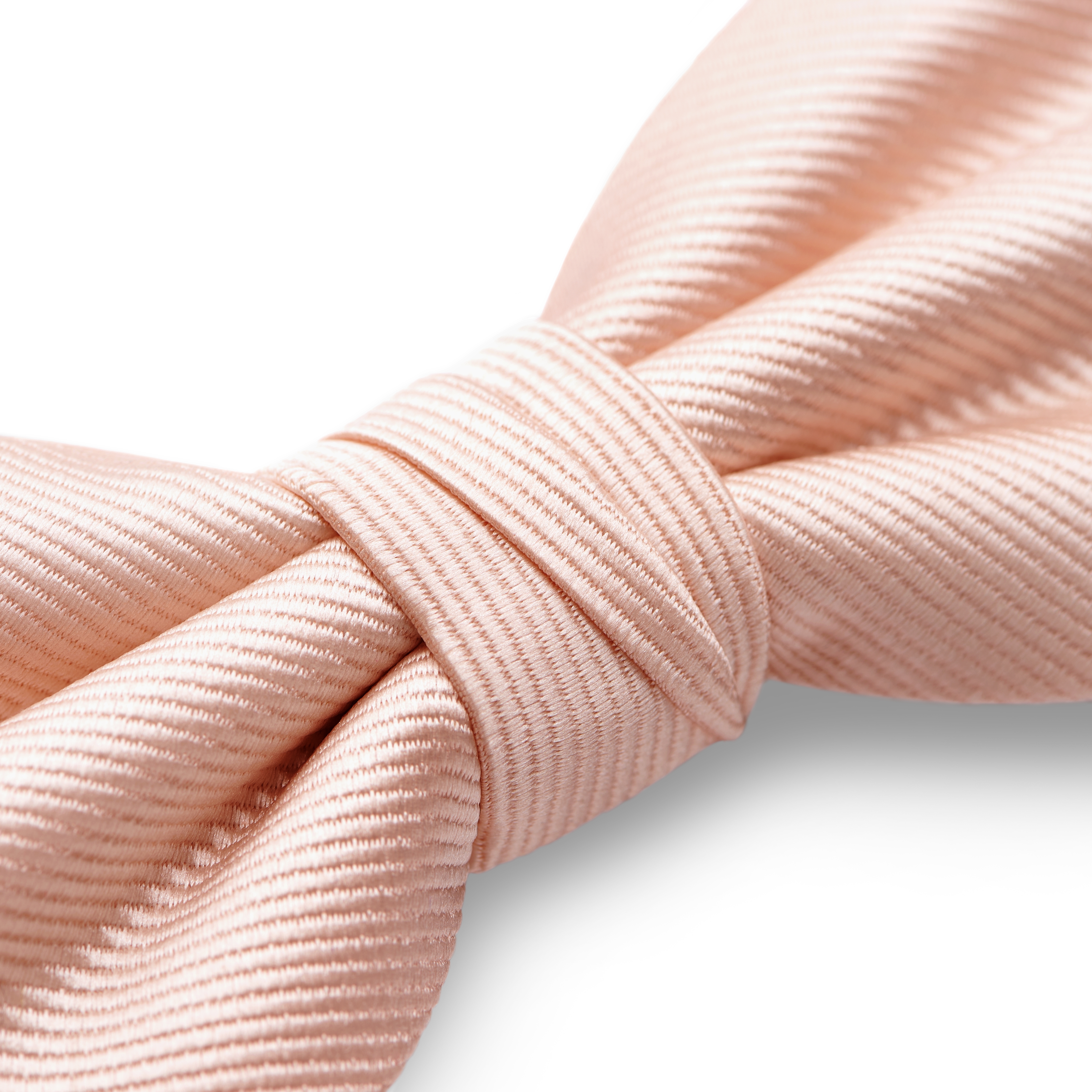 Rosa vorgebundene Grosgrain Fliege - 4