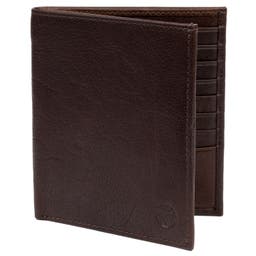 Montreal 13 Slot Brown RFID Leather Wallet
