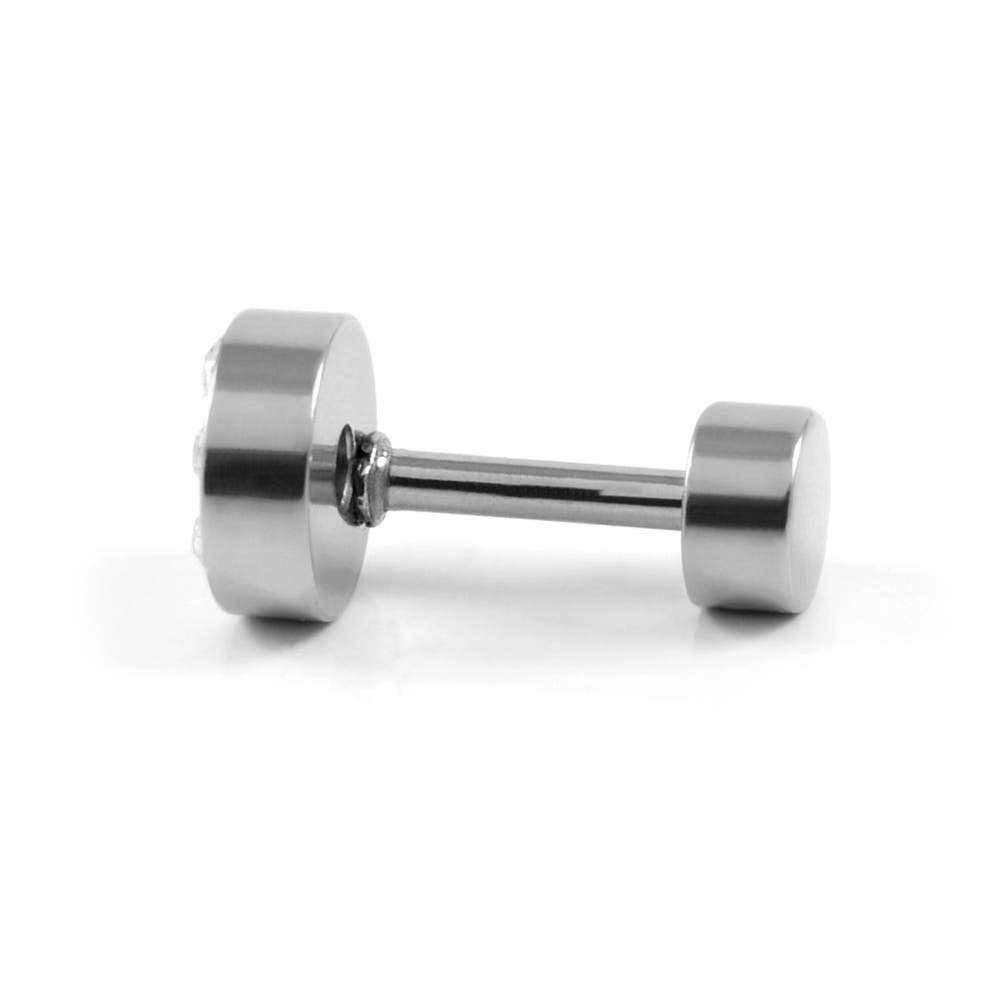 hover: 6mm Circle Crystal Stud Earring hover: 6mm Circle Crystal Stud Earring