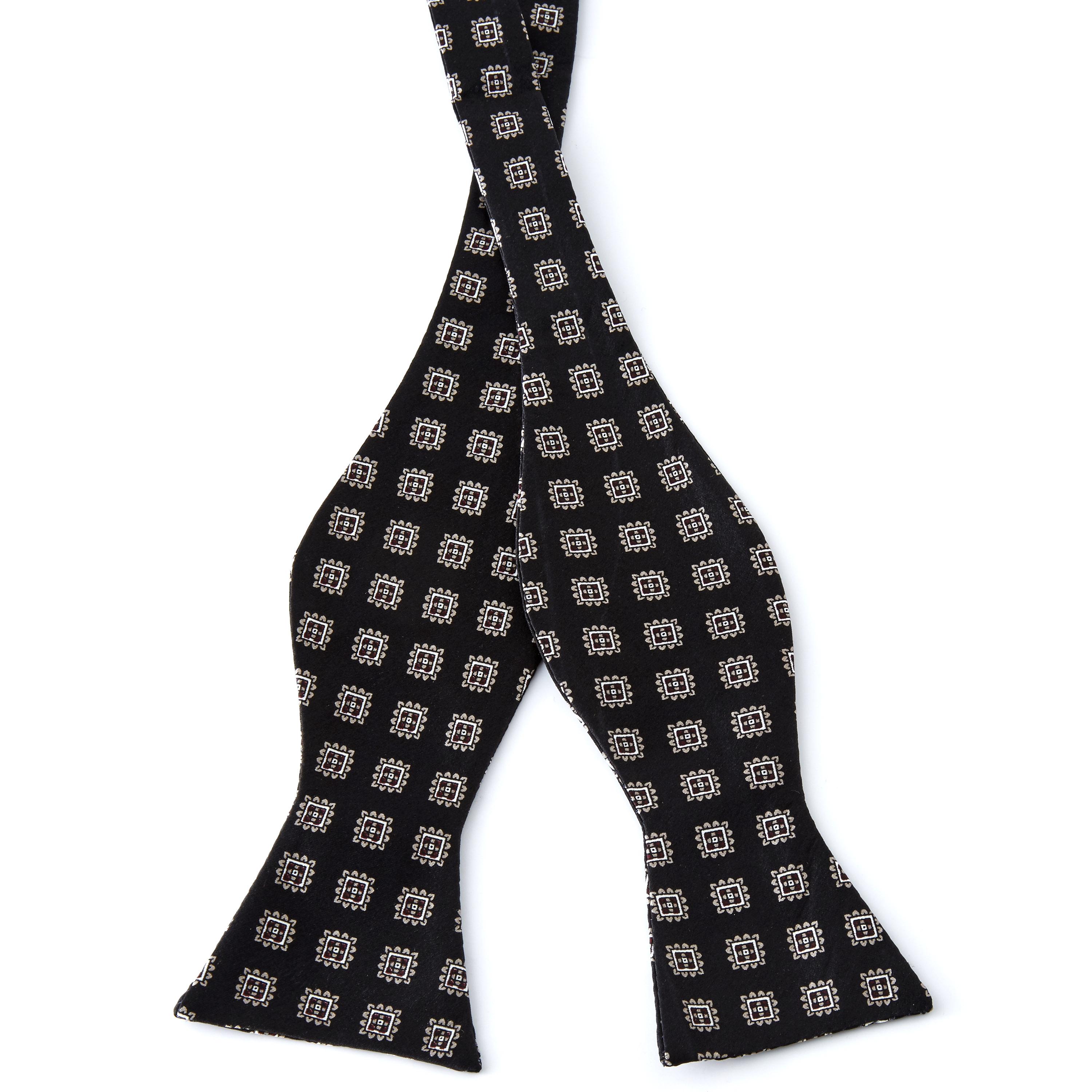 Sort Geometrisk Selvbinder Silkebutterfly - 1