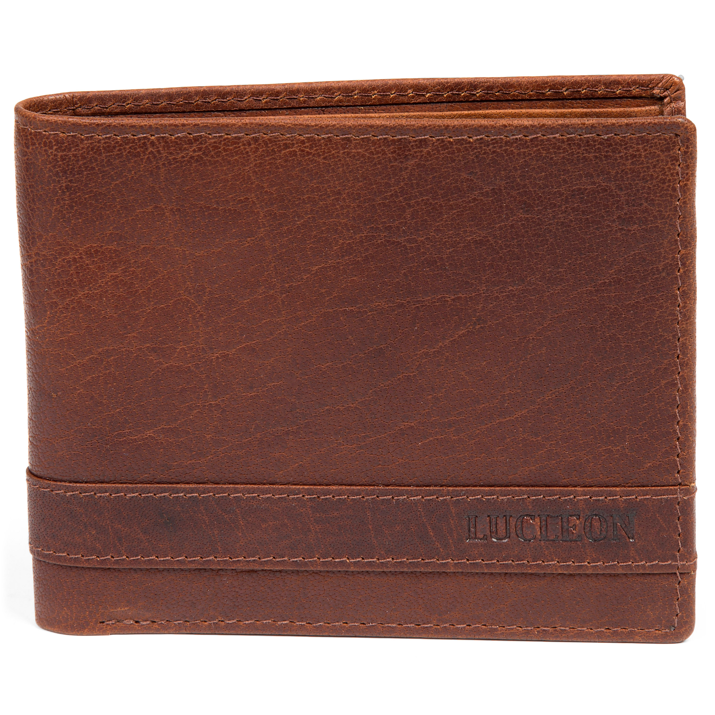 Montreal Luxury Hellbraune RFID Leder Geldbörse - 3