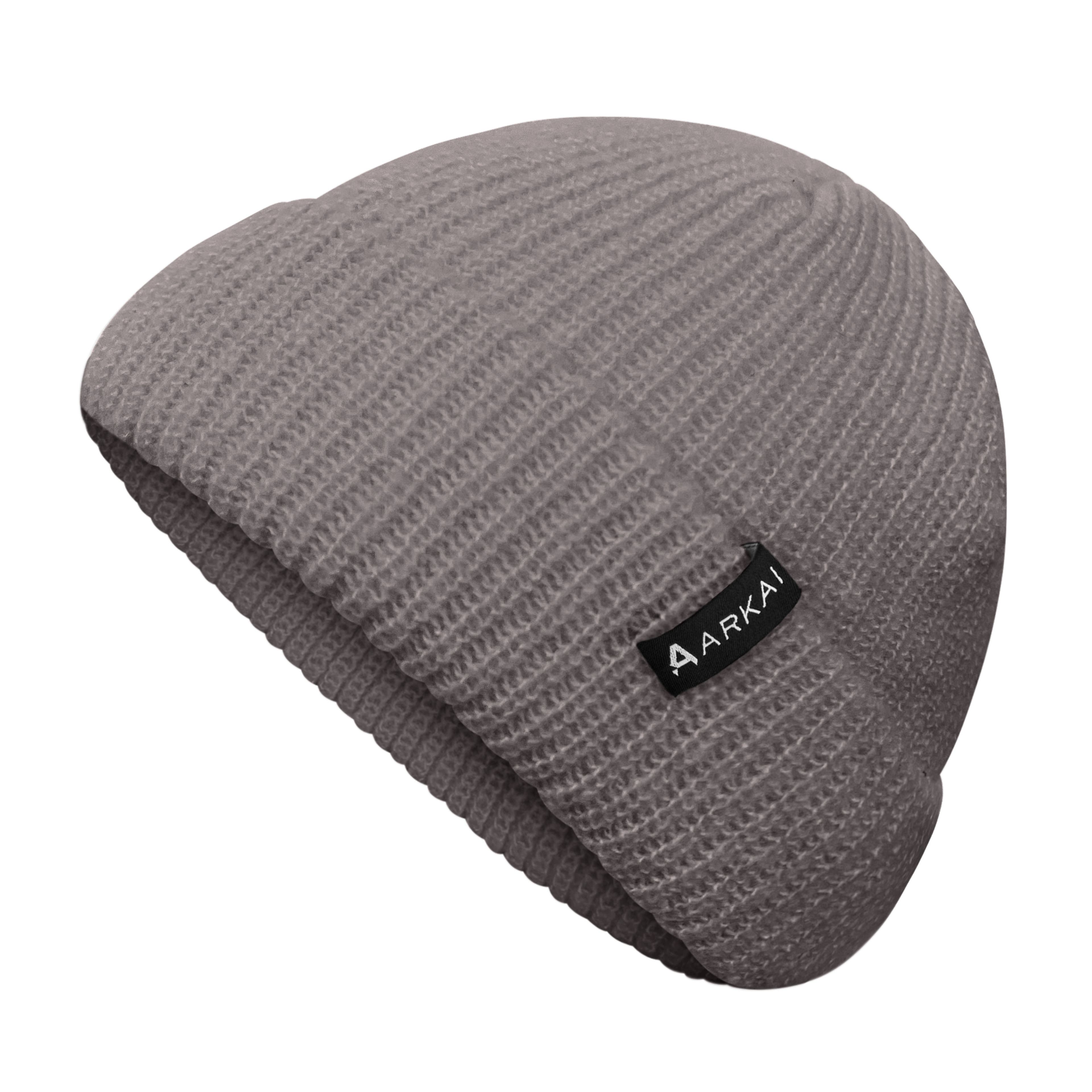 Nordic | Paarse geribde beanie in vissersstijl - 1