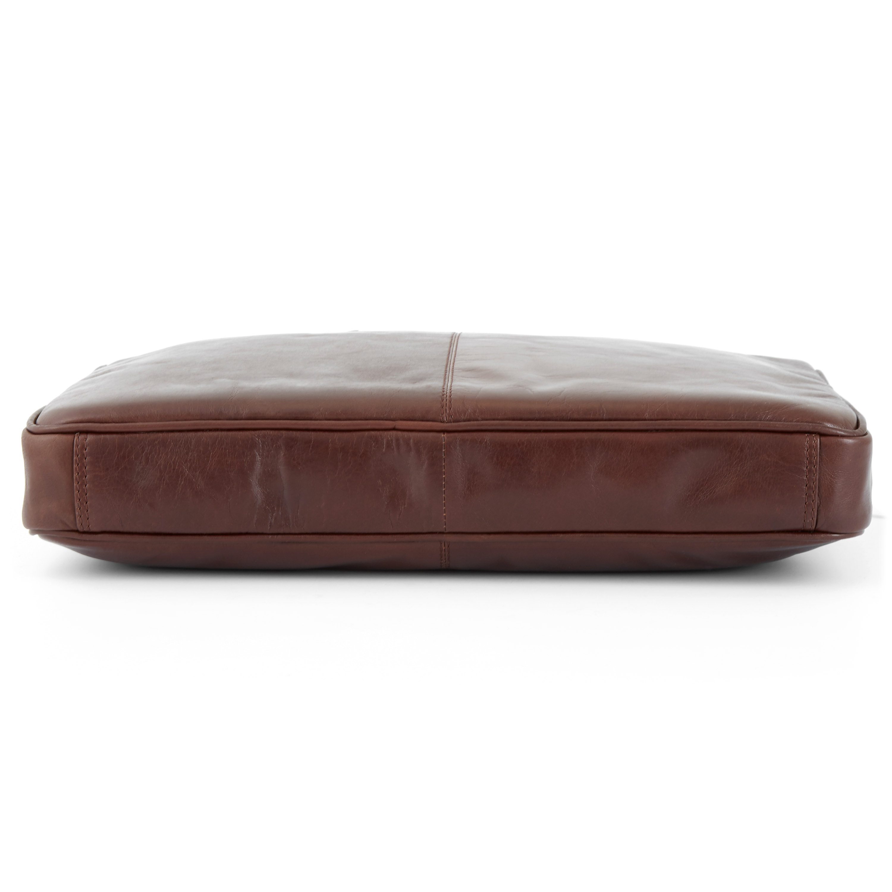 Braune Schlanke Jasper Laptoptasche Mit Reißverschluss  - 6