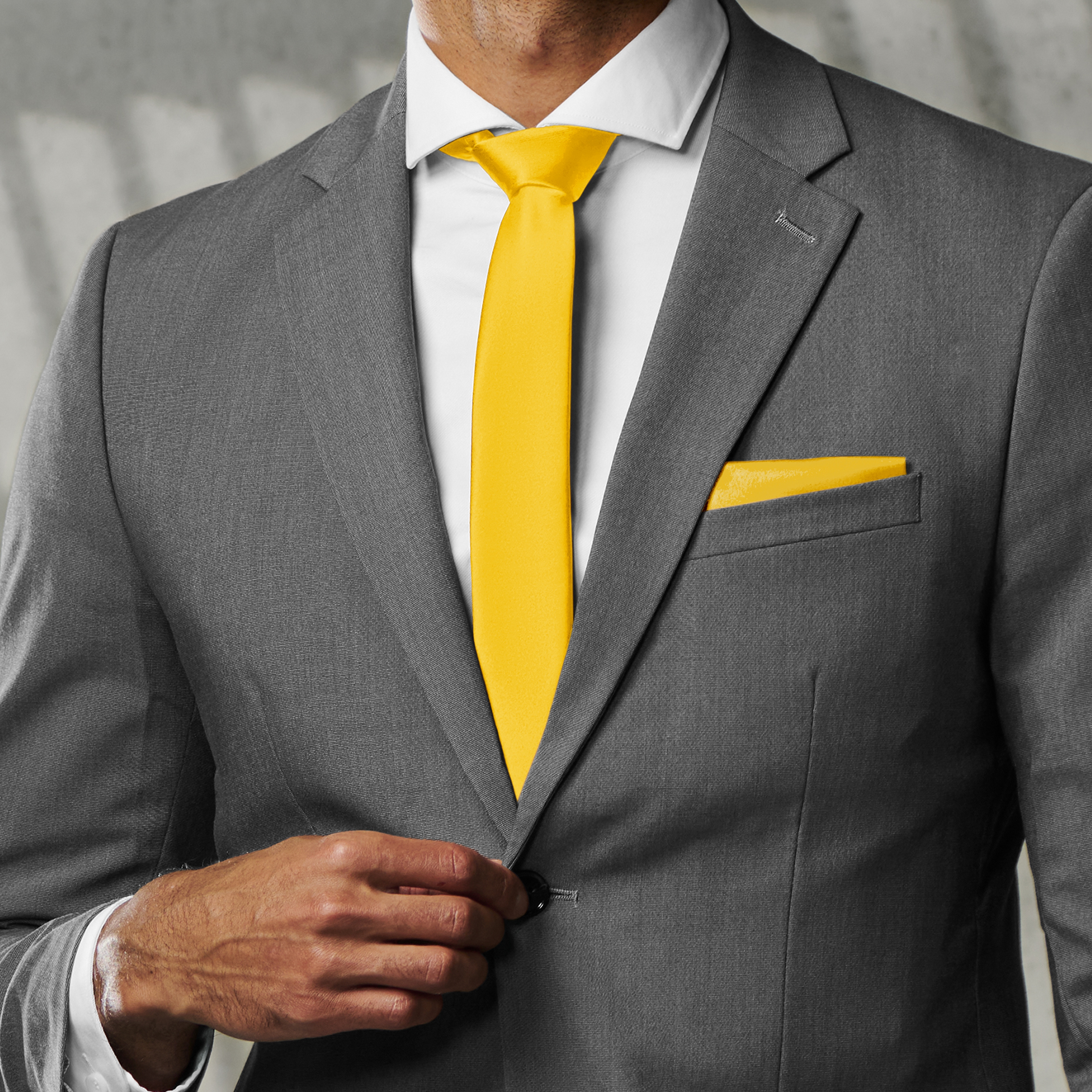 Forzieri Solid Golden Yellow Extra-Long Tie at FORZIERI Canada