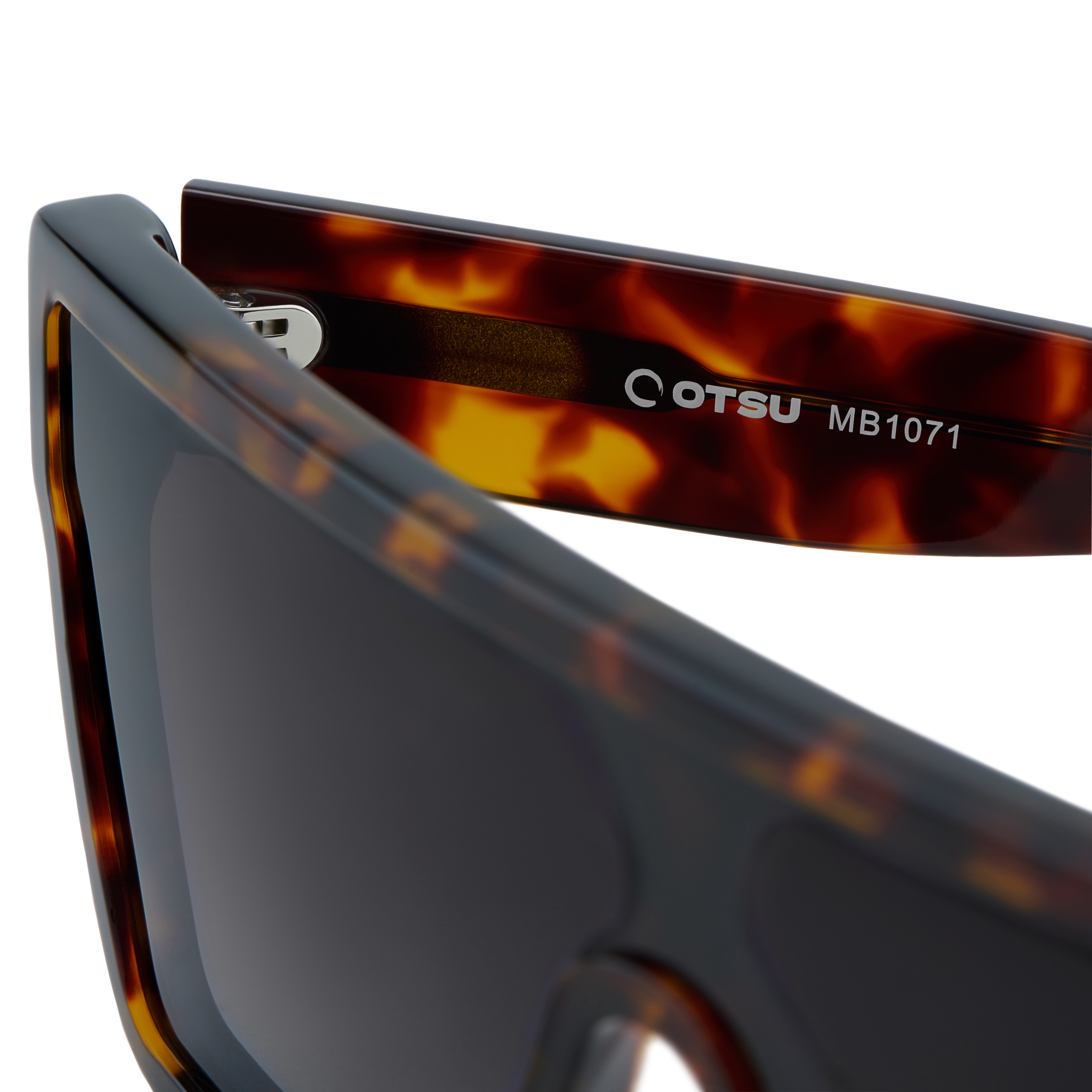 Occasus | Gafas de sol polarizadas cuadradas de estilo retro carey - 8