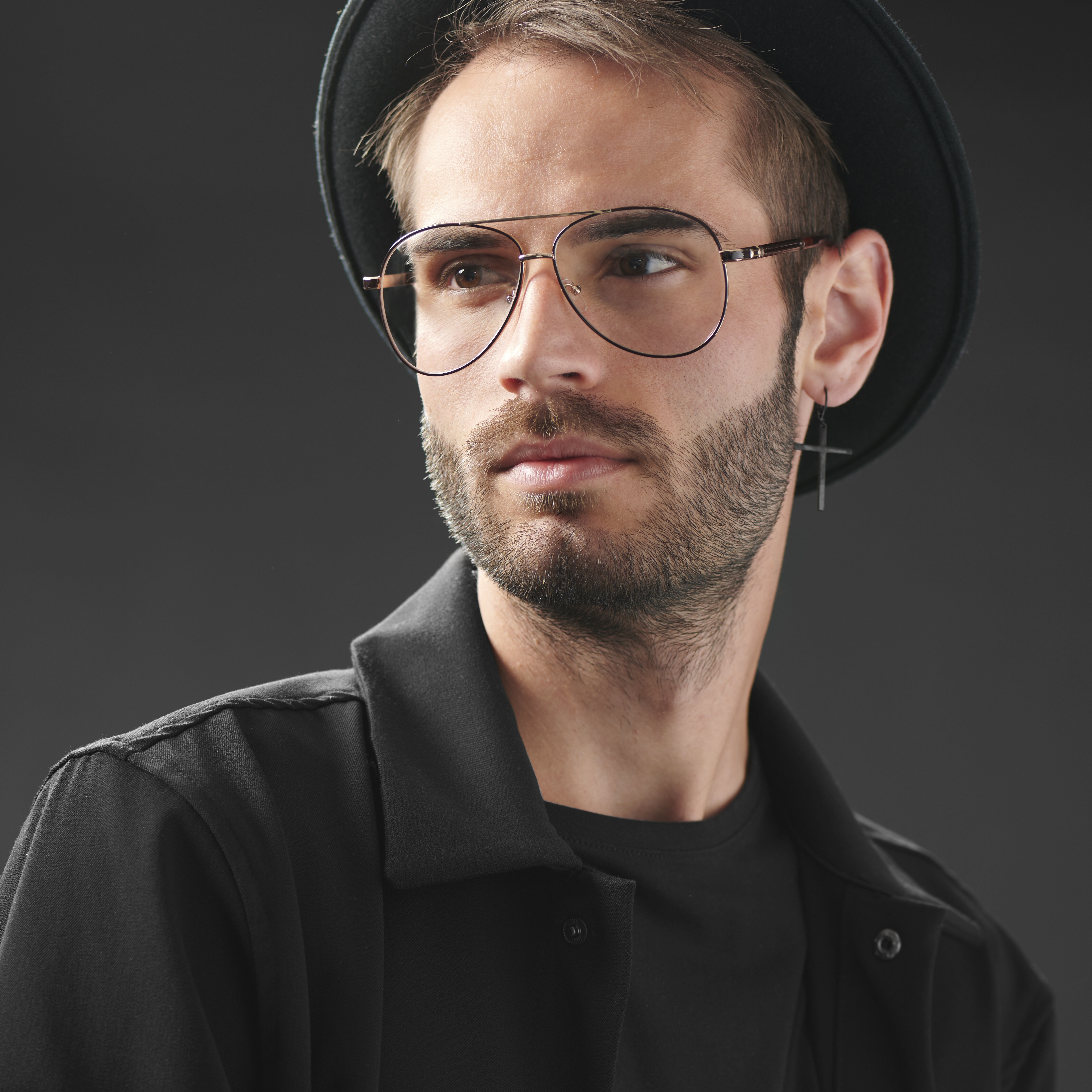 Gafas con montura marrón y dorada The Professor - 4