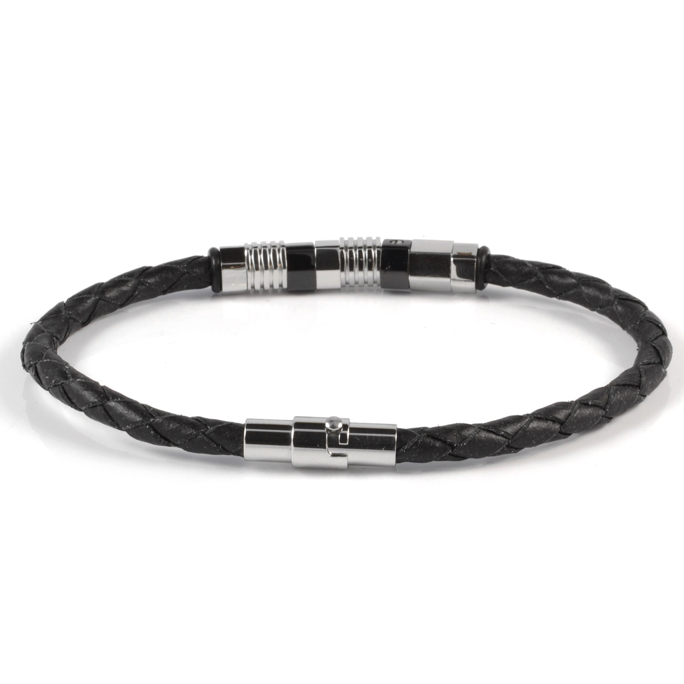Elegancka męska bransoletka ze skóry Bolo - 2