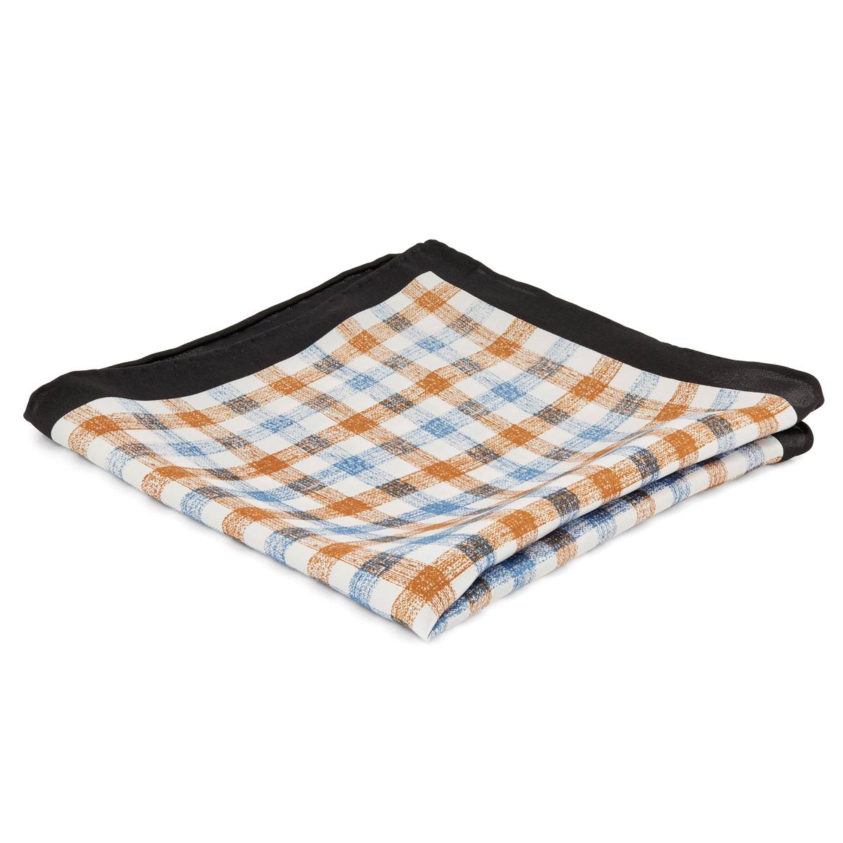Fazzoletto in Puro Cotone a mini quadri con Iniziali Ricamate - Gatti a Fazzoletto in Puro Cotone a mini quadri con Iniziali Ricamate - Gatti a
