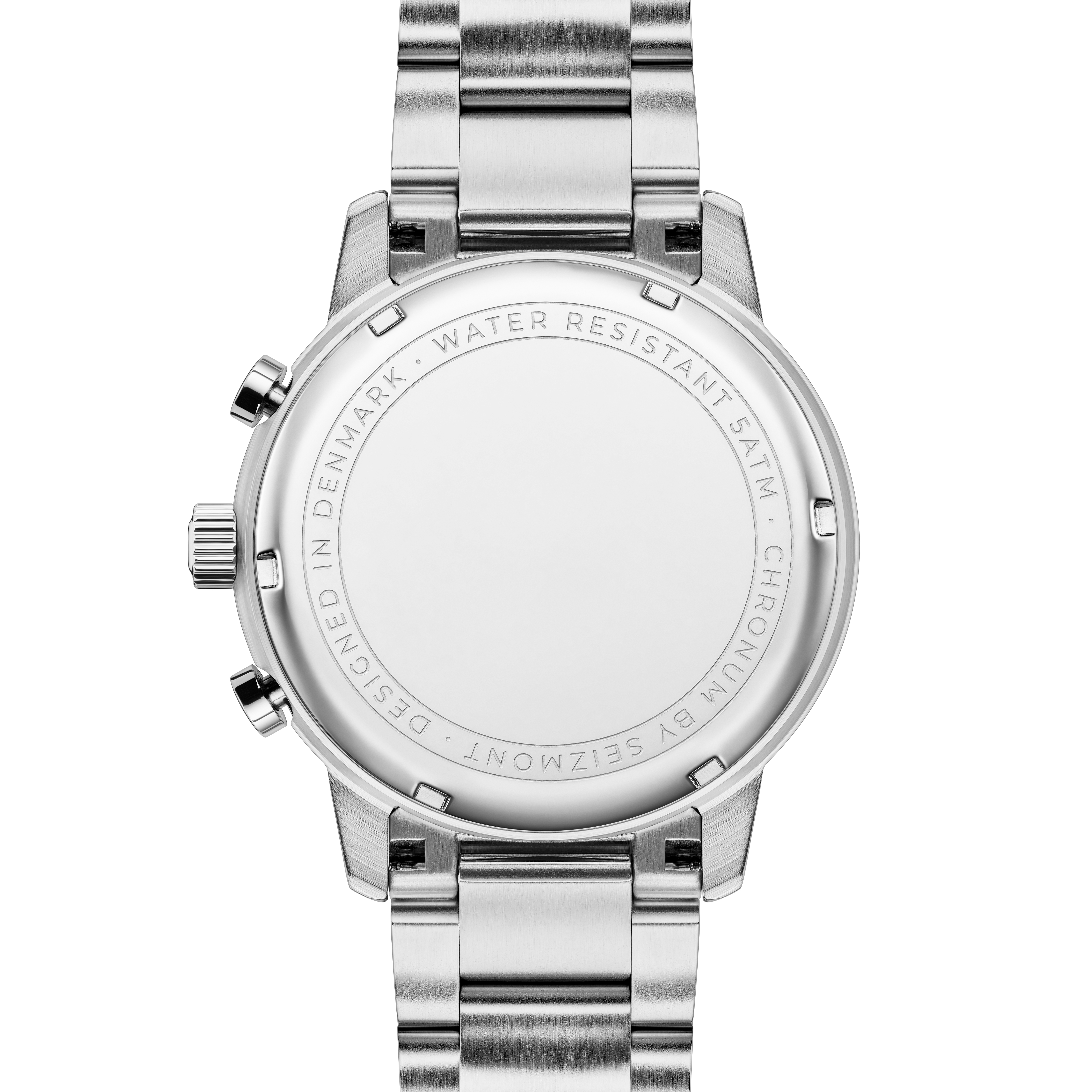 Chronum | Silberfarbene Edelstahl-Chronographenuhr - 3