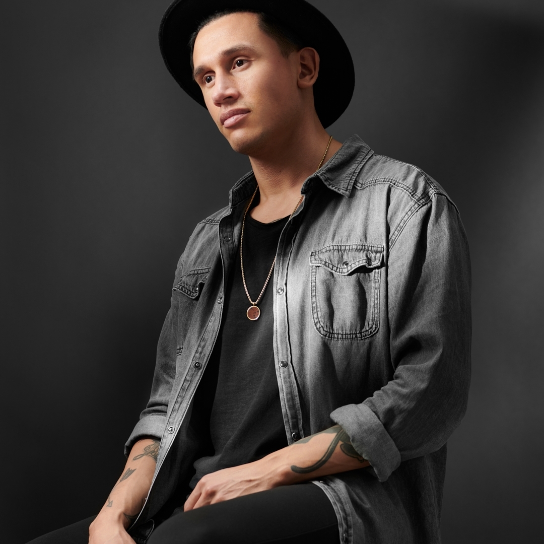 Collier Orisun Asher à pierre obsidienne acajou - 4