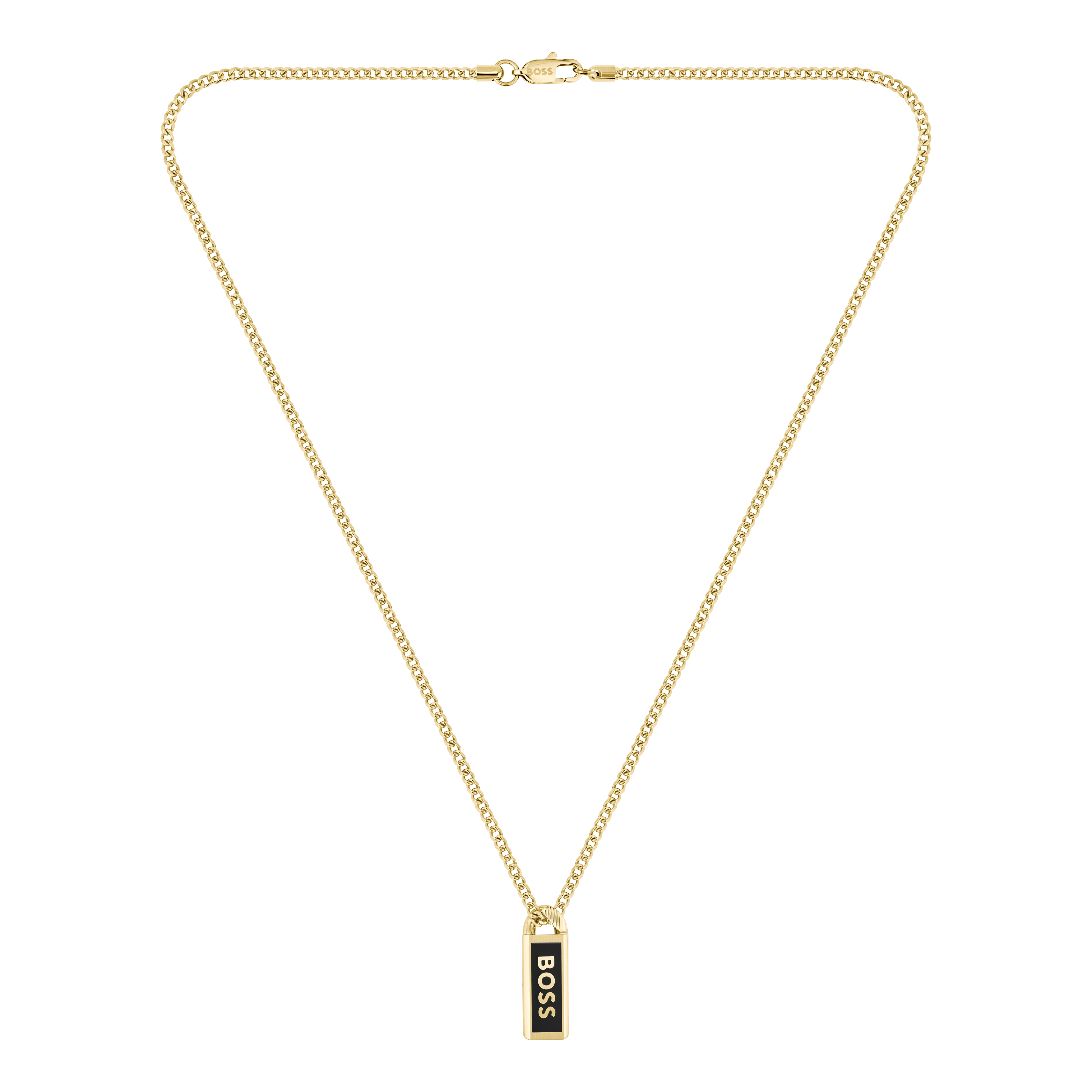 Gold-tone BOSS Kassy Emblem Necklace - 4