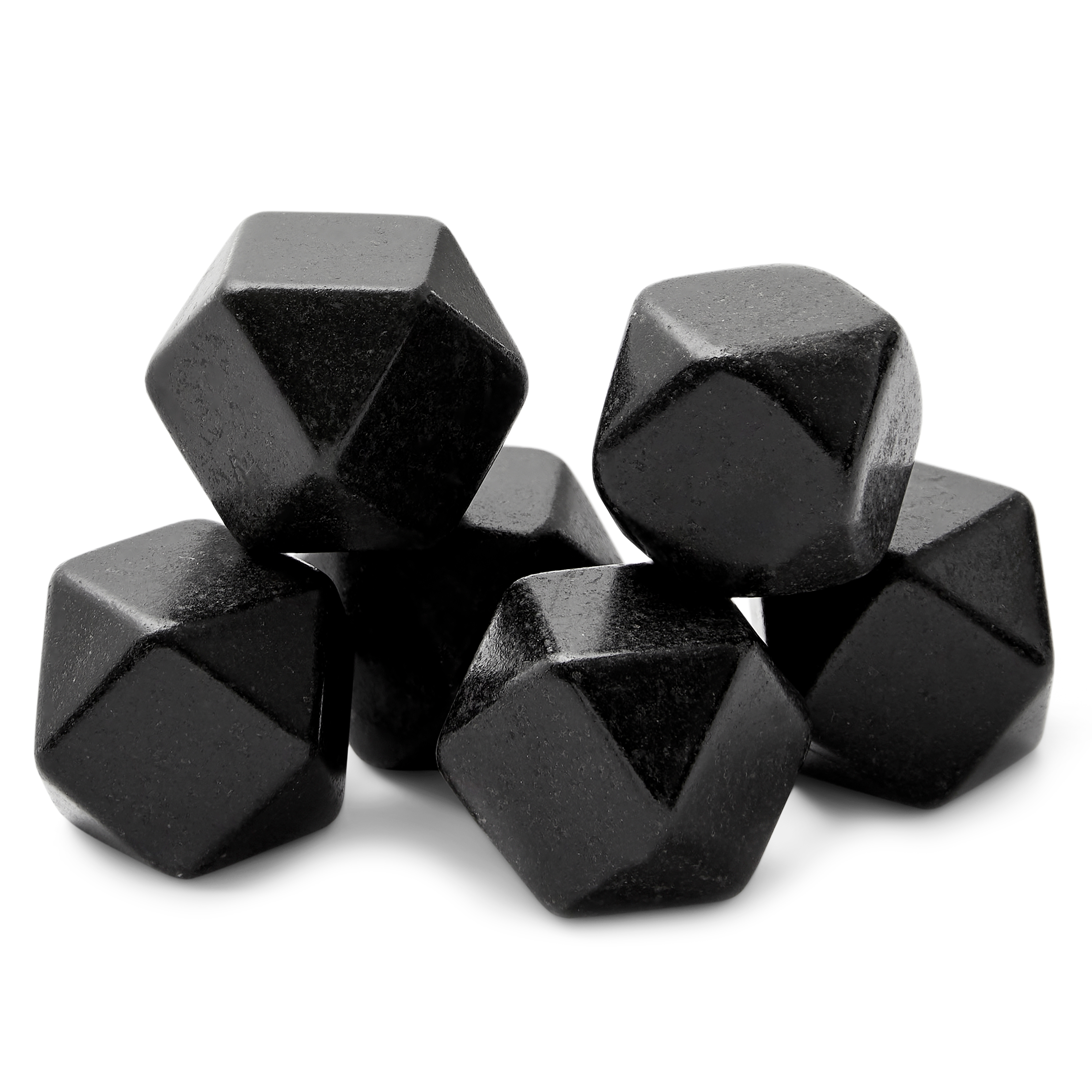 Flint | Set de 6 piedras negras de basalto para whisky