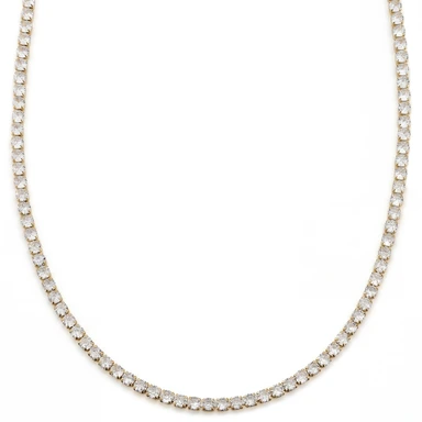 Dazzle | 5mm 14k pozlacený tenisový náhrdelník s čirými zirkoniemi Dazzle | 5mm 14k pozlacený tenisový náhrdelník s čirými zirkoniemi