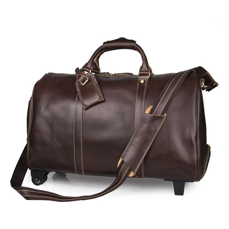 Canvas & Leather Travel Holdall - 1