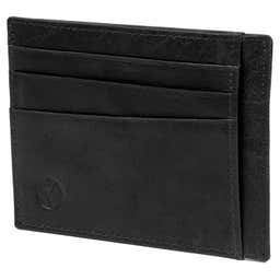 Montreal Black RFID Leather Card Holder - 1 - small_image money_shot gallery thumbnail primary