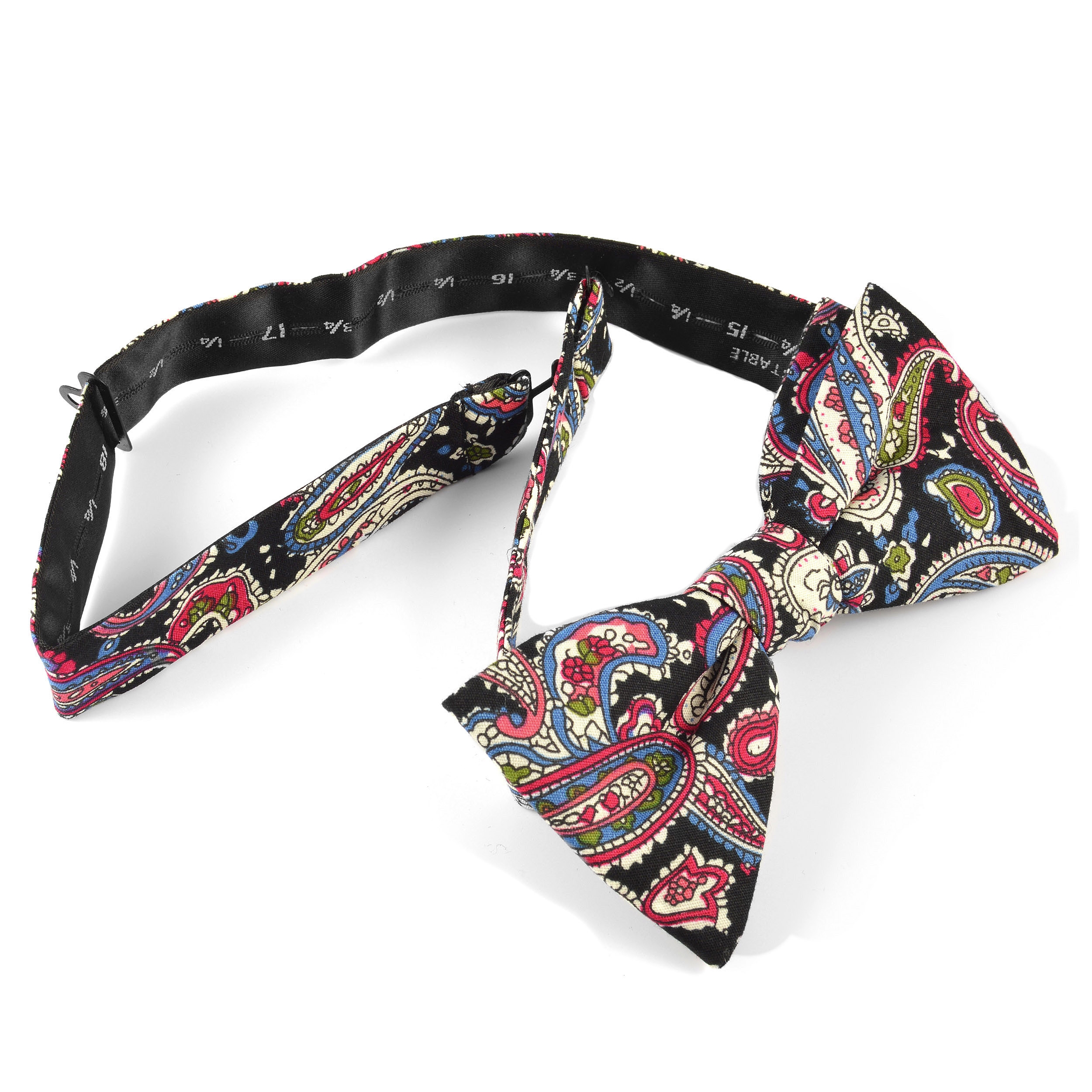 Retro-Look Baumwollfliege In Blau & Rot - 2