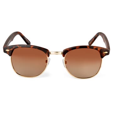 Will Tortoise & Brown Browline Vista Sunglasses