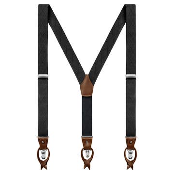 Vexel | Black Diamond-Patterned Suspen Vexel | Black Diamond-Patterned Suspen