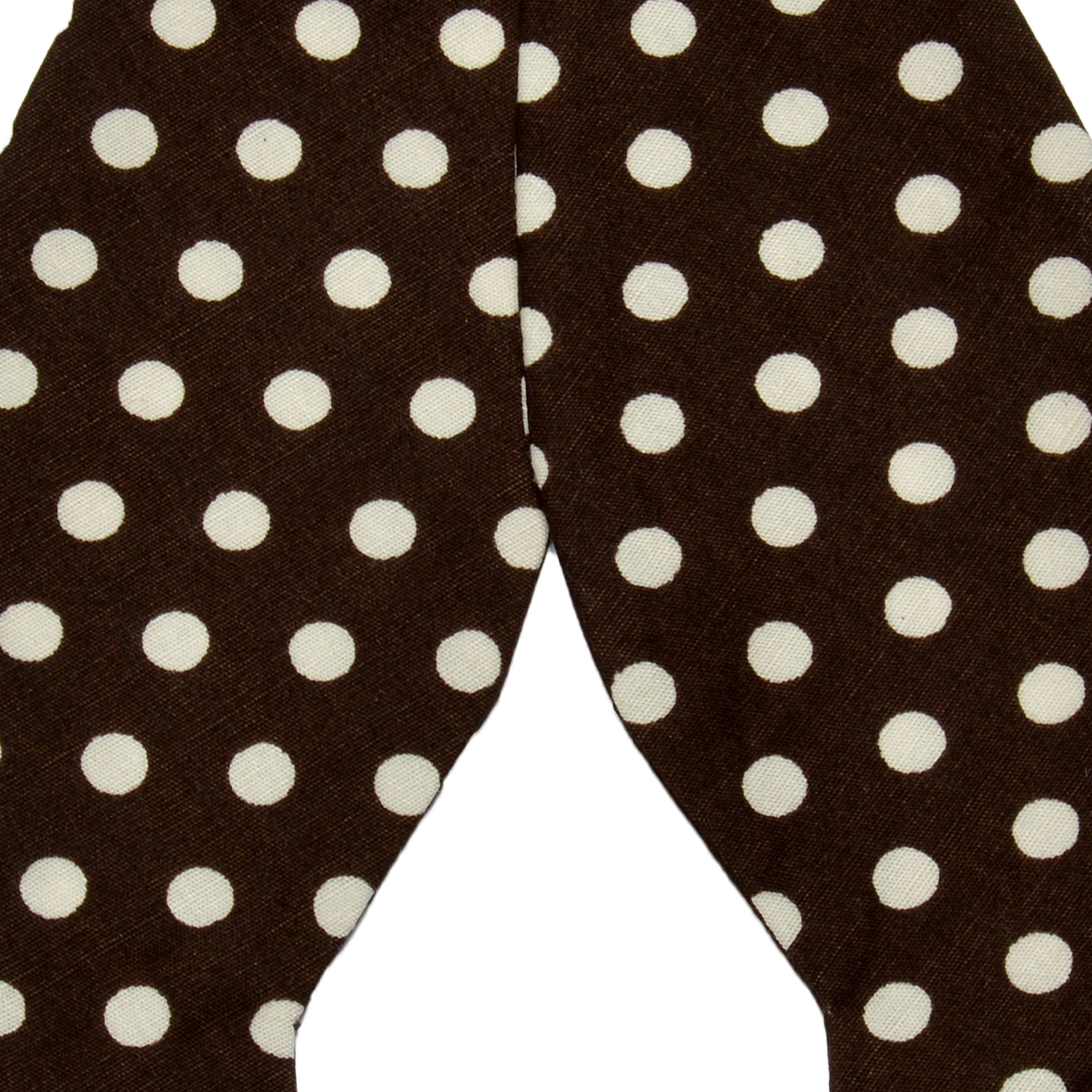 Viazací bavlnený motýlik s hnedými bodkami - 2