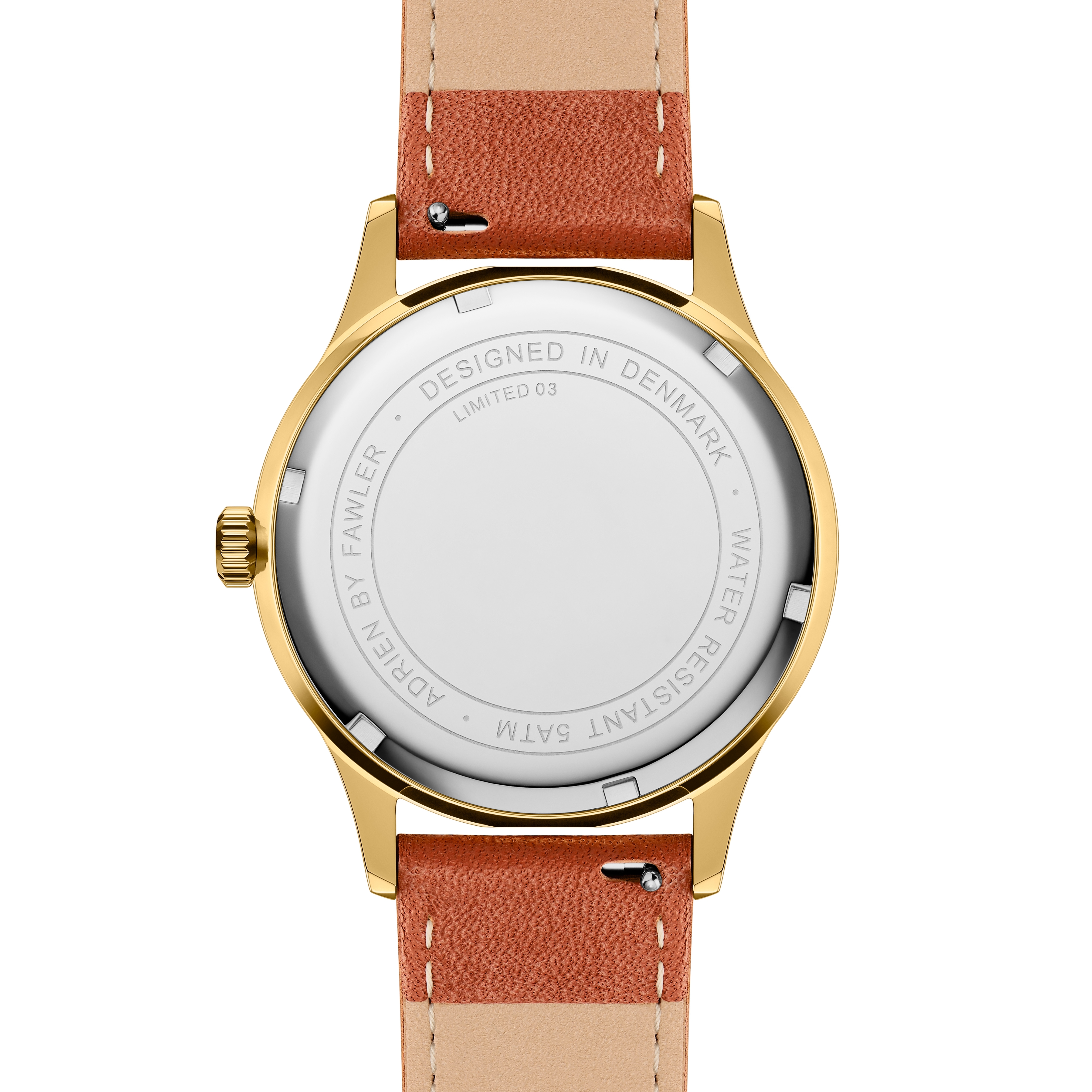 Adrien | Limited Edition Guldfarvet Grøn Emalje Rustfri Stål Ur - 4