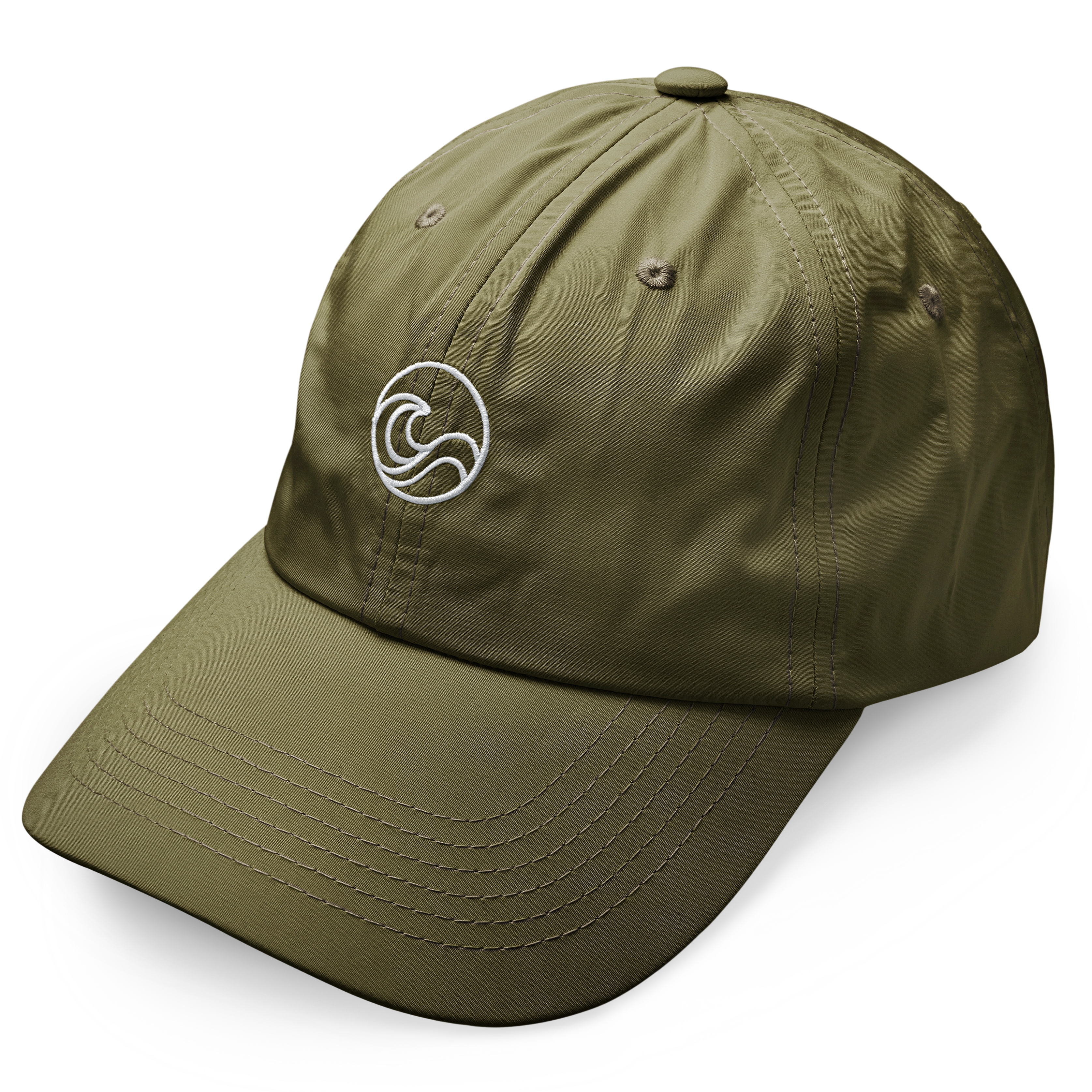 Waykins | Olive Green Logo Nylon Cap