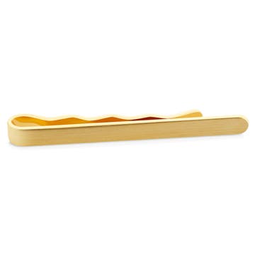 Matte Gold-Tone 5.5 cm Rounded Tie Bar Matte Gold-Tone 5.5 cm Rounded Tie Bar