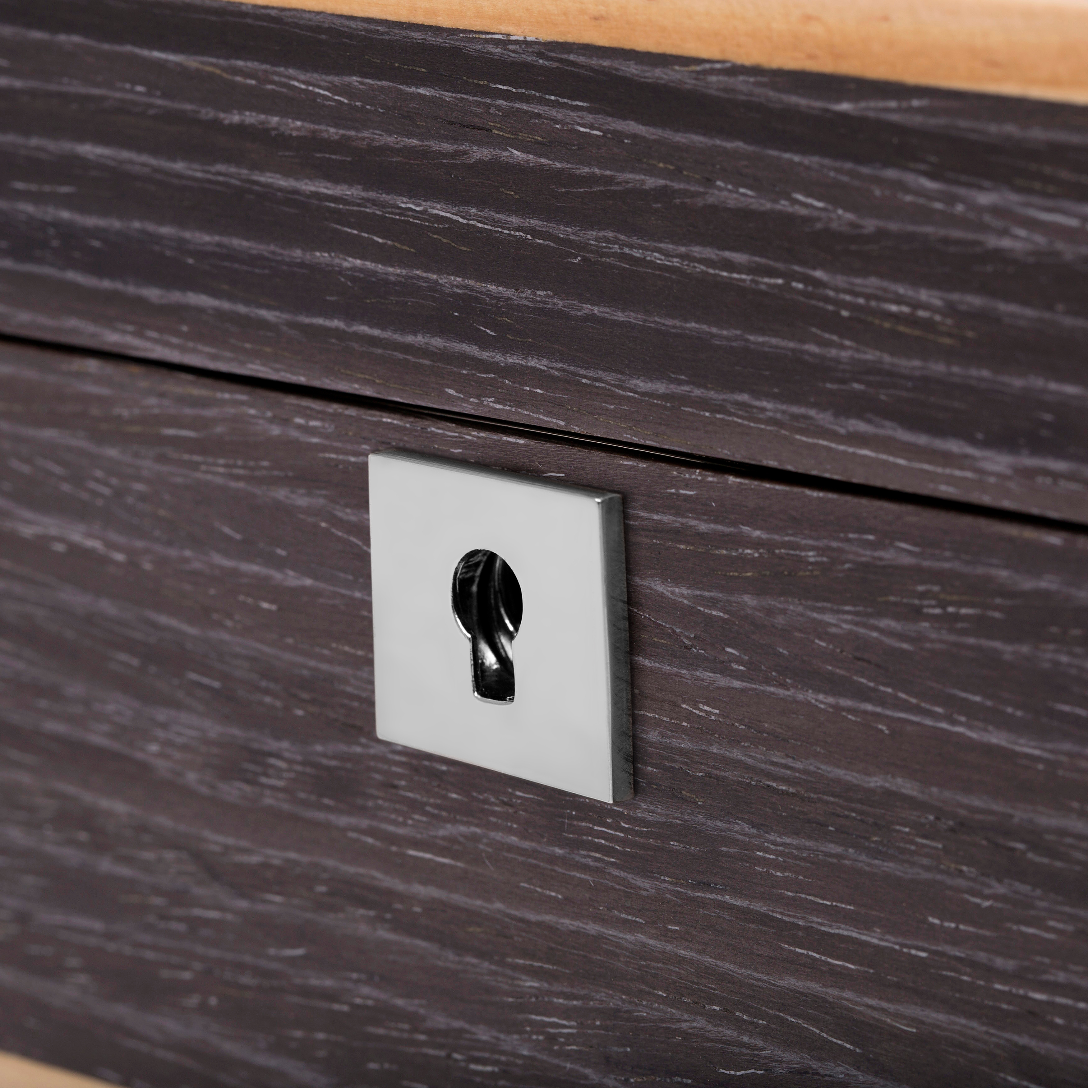 Grijze Strakke Walnoten Houten Horloge Box - 5 Horloges - 8