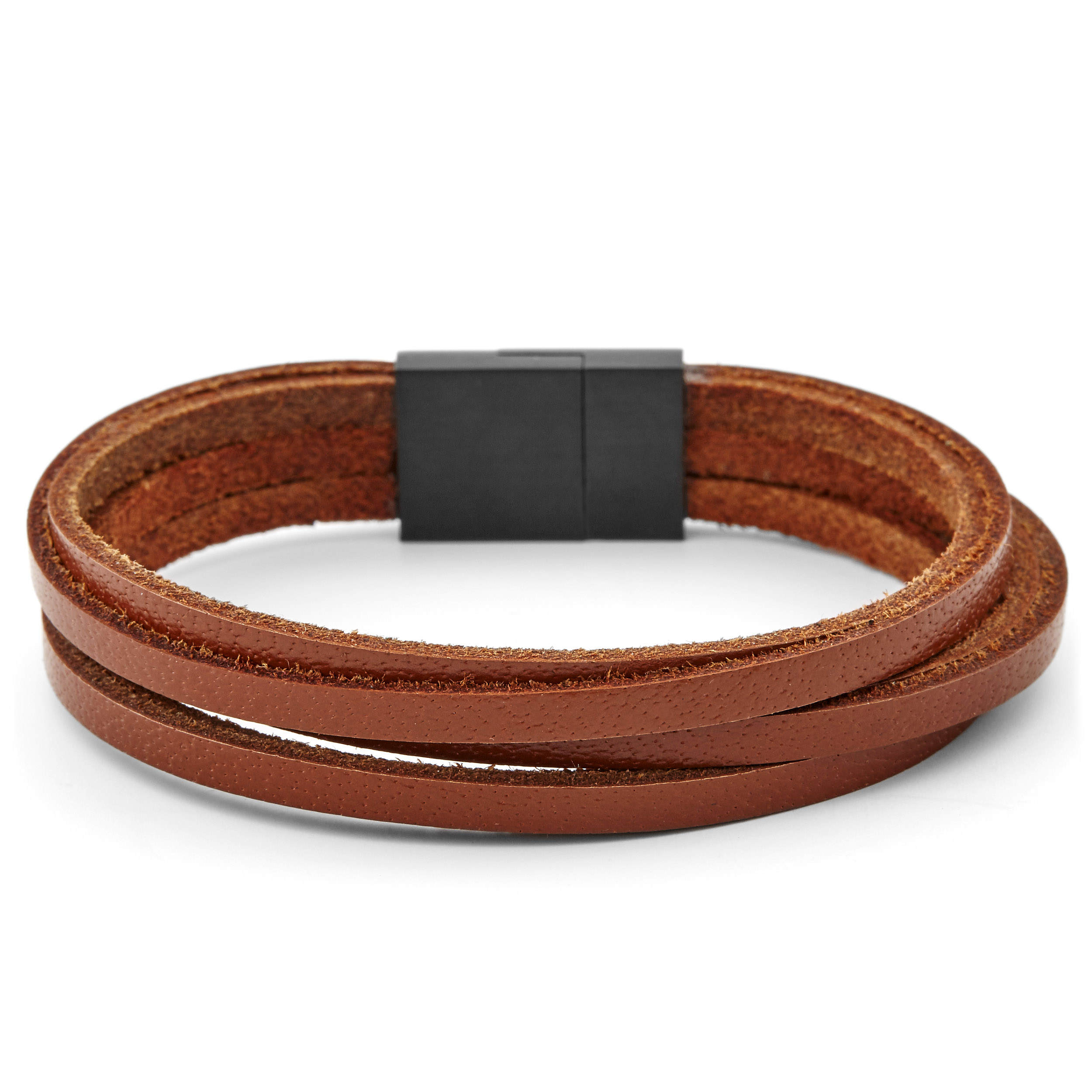 Brunt & Sort 6-delt Armbånd - 3