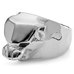 Mack | Silver-Tone Stainless Steel Puma Ring