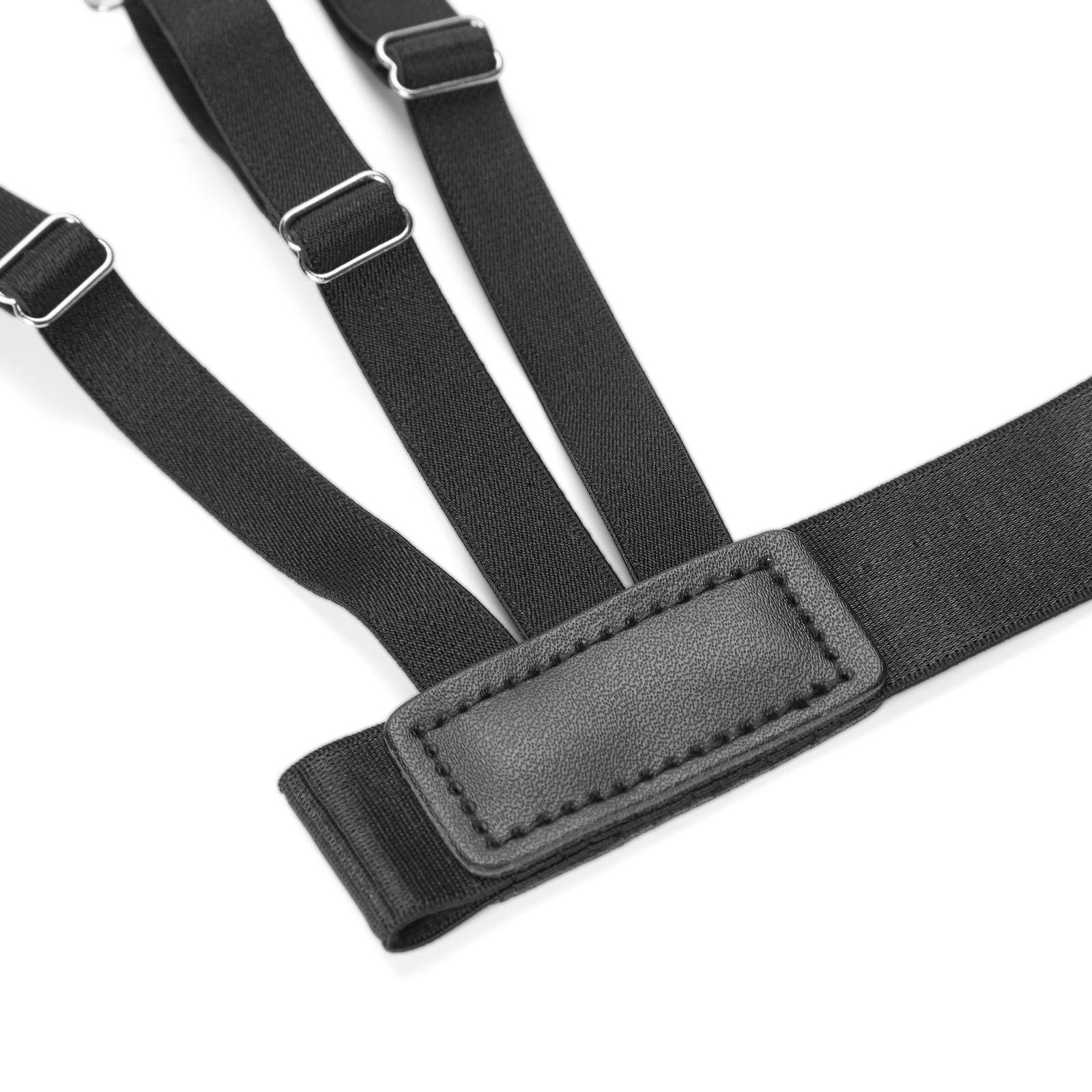 Set van 2 Zwarte Overhemdbretels in W-stijl - 5