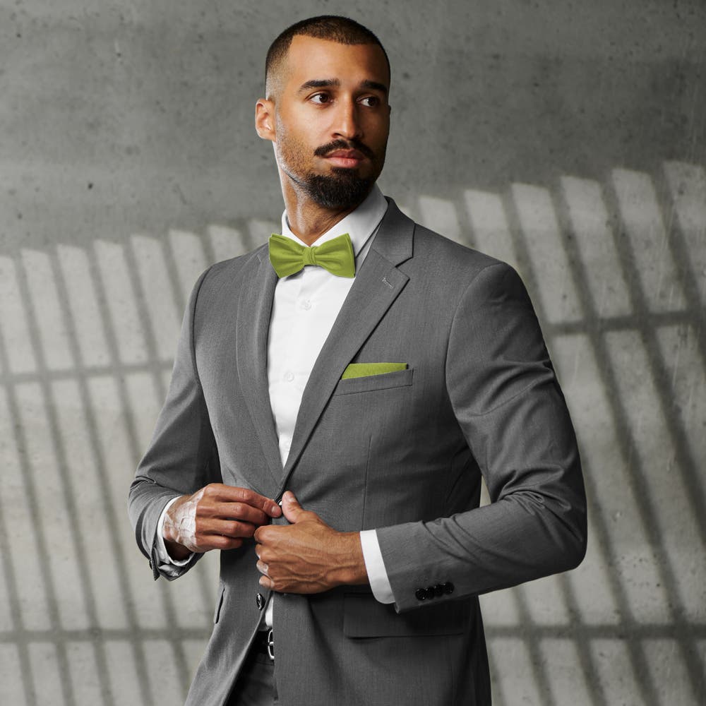 hover: Sea Green Pre-Tied Grosgrain Bow Tie hover: Sea Green Pre-Tied Grosgrain Bow Tie